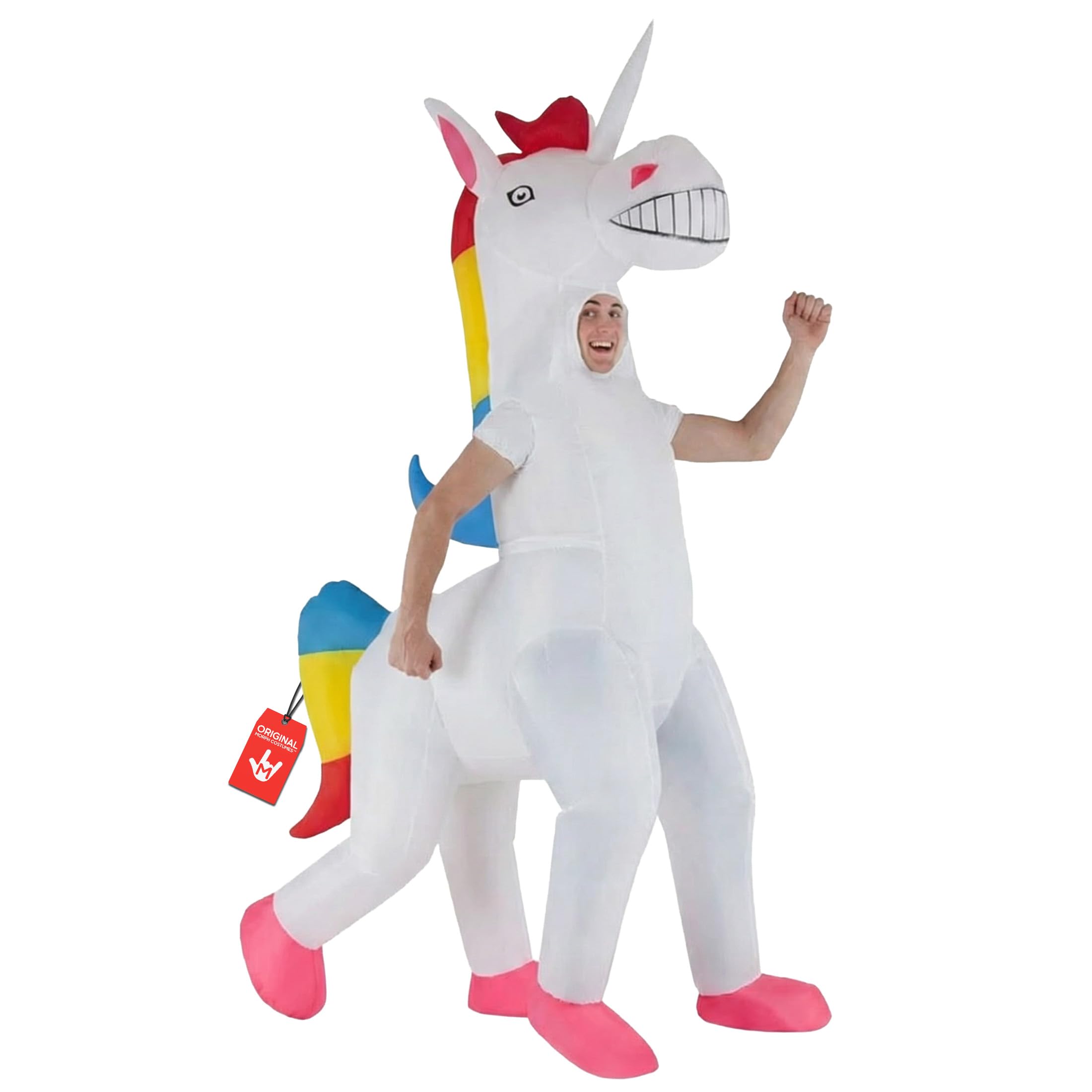 Adult Unicorn Inflatable Costume Magic Horse Fancy Dress Up Mens Womens Costumes