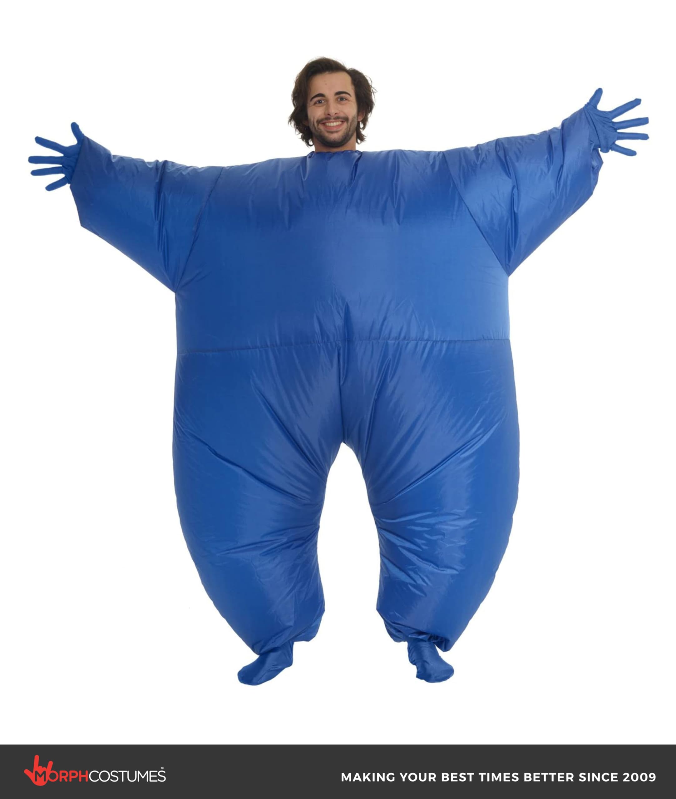 Blue Light-Up Inflatable Megamorph Blow Up Costume - One Size fits Most - Image 5