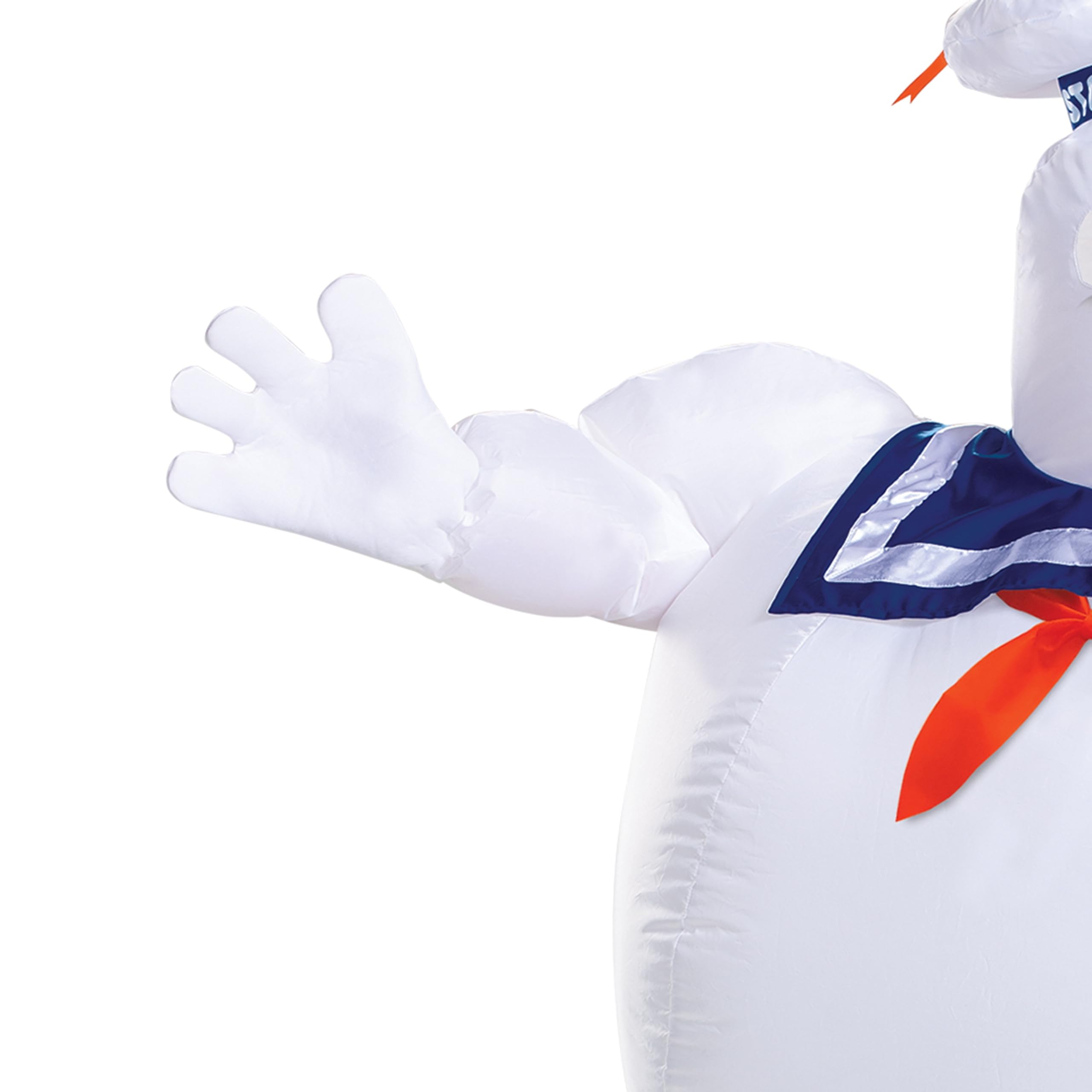 Disguise Inflatable Stay Puft Marshmallow Man Costume, Official Ghostbusters Afterlife Movie Fan Operated Blow Up Suit, One Adult Size (up to 42-46) - Image 3