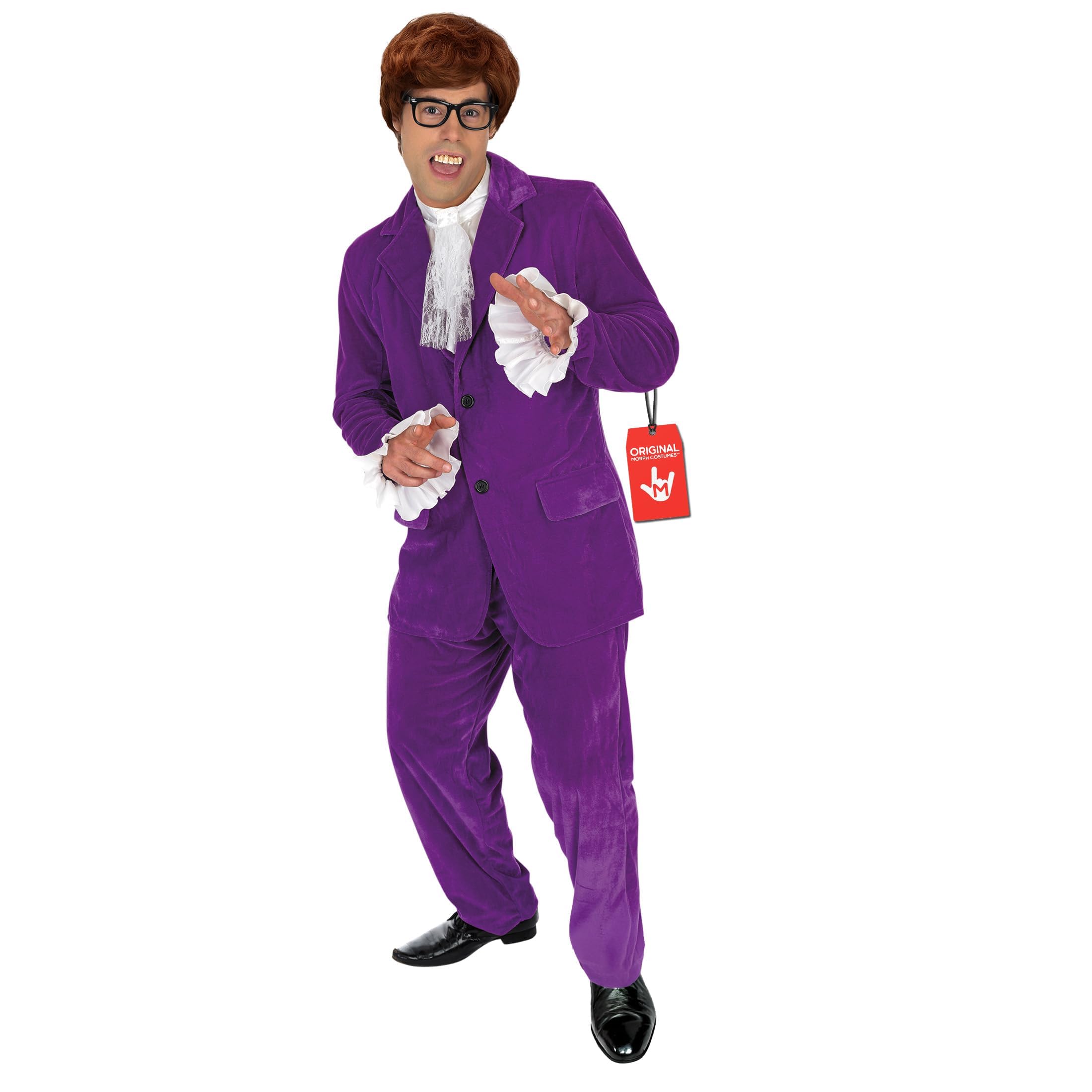 fun shack 60s Shagadelic Costume Men, Mens 1960s Spy Costume, 60s Outfits For Man, Halloween Costumes For Men