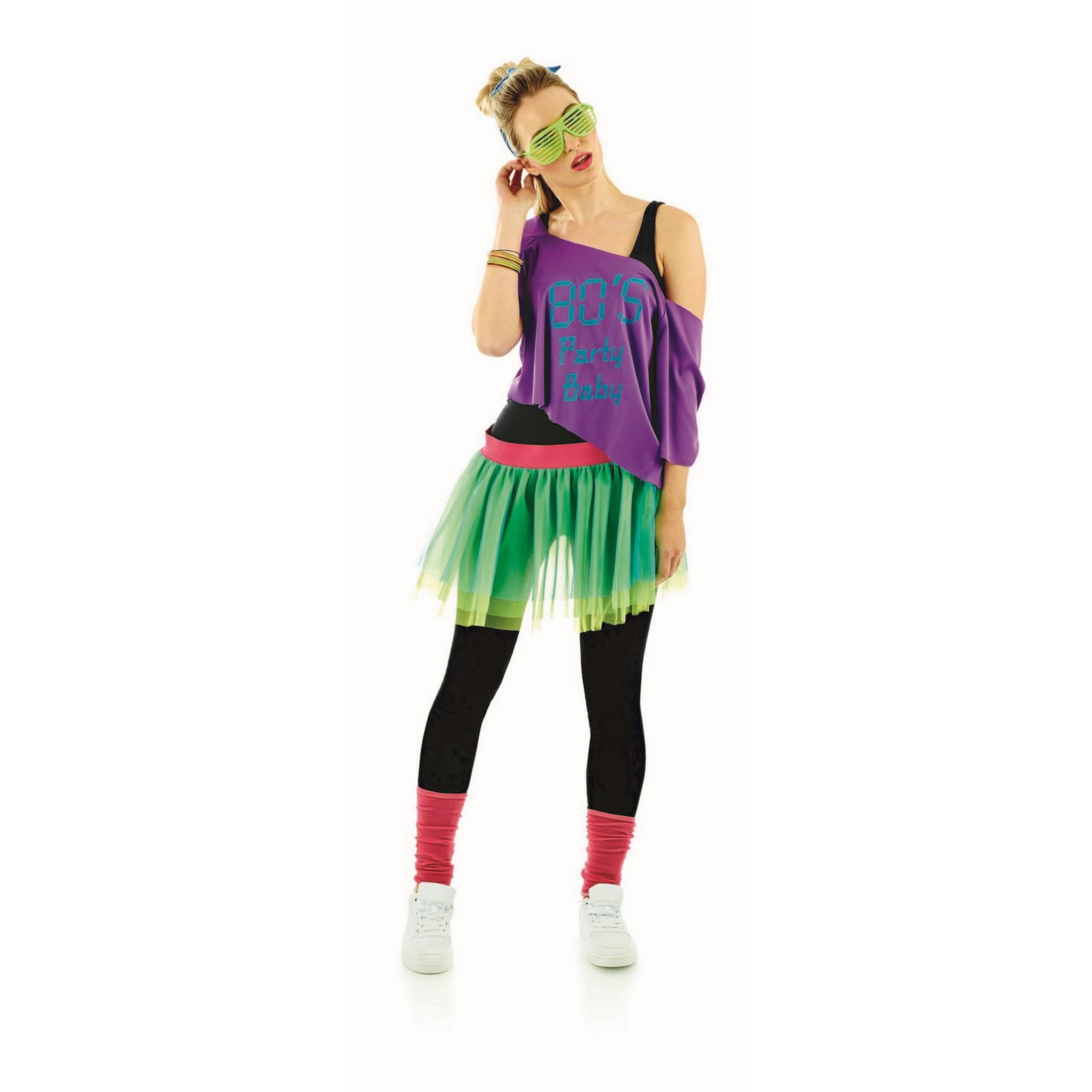 fun shack - 80s Outfit For Women, 80s Accessories For Woman, Hippie Costume, Tutu Costume, Halloween Costumes for Women Adult - Image 5