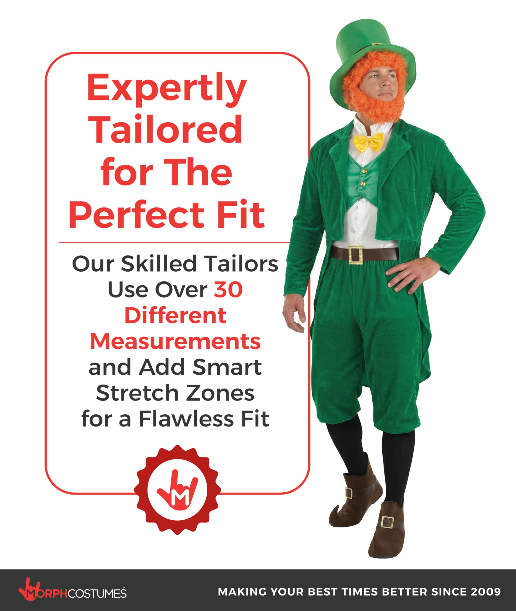 fun shack Adult Leprechaun Costume Men, St Patricks Day Outfit, Saint Patricks Day, Irish Green Outfits, Funny Halloween - Image 4