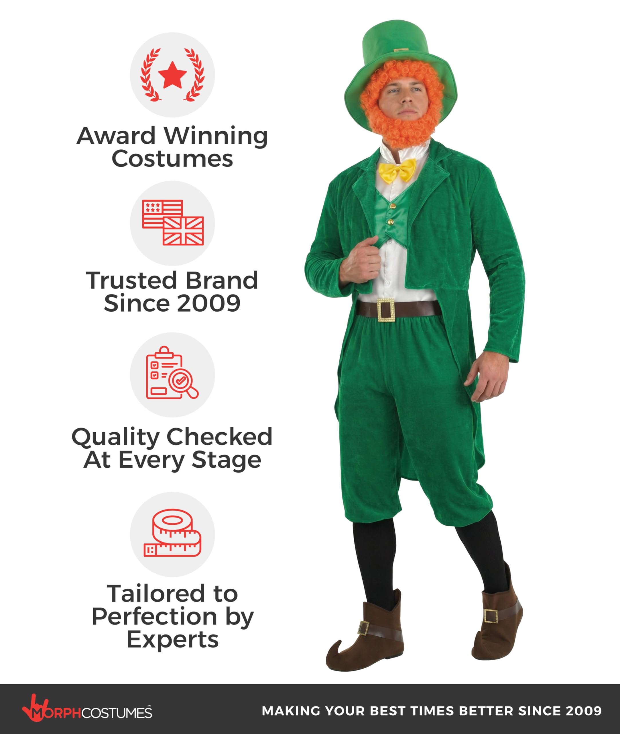 fun shack Adult Leprechaun Costume Men, St Patricks Day Outfit, Saint Patricks Day, Irish Green Outfits, Funny Halloween - Image 5