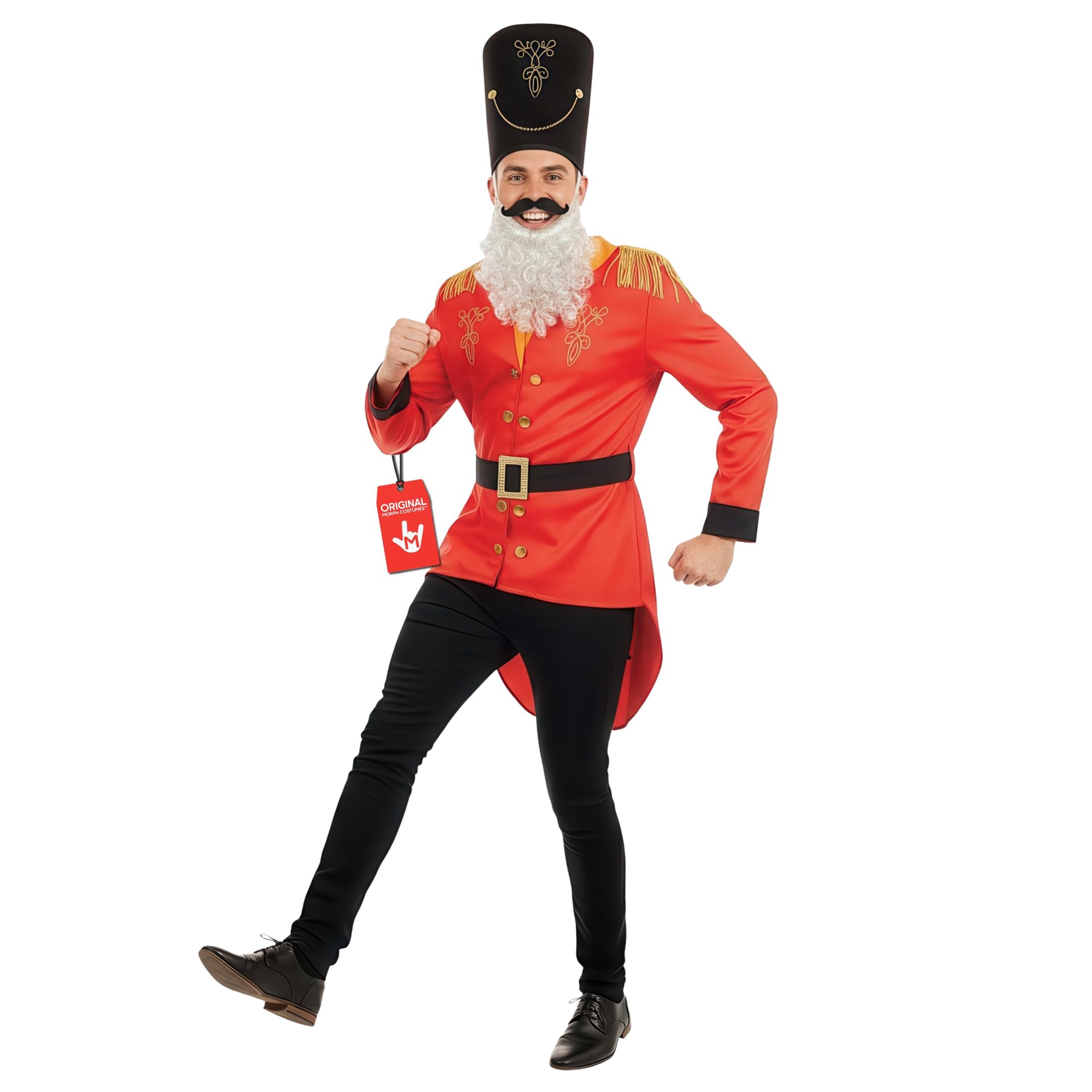 fun shack Adult Nutcracker Costume Adult Men, Toy Soldier Costume Men, Christmas Costumes Adults