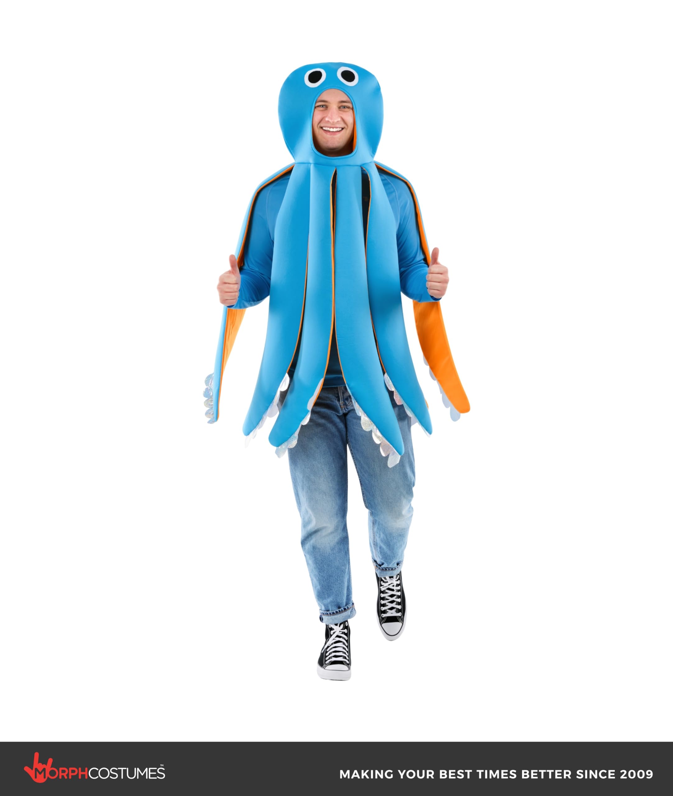 fun shack Adult Octopus Costume, Sea Creature Costume, Under The Sea Costumes, Halloween Costumes for Men - Image 5