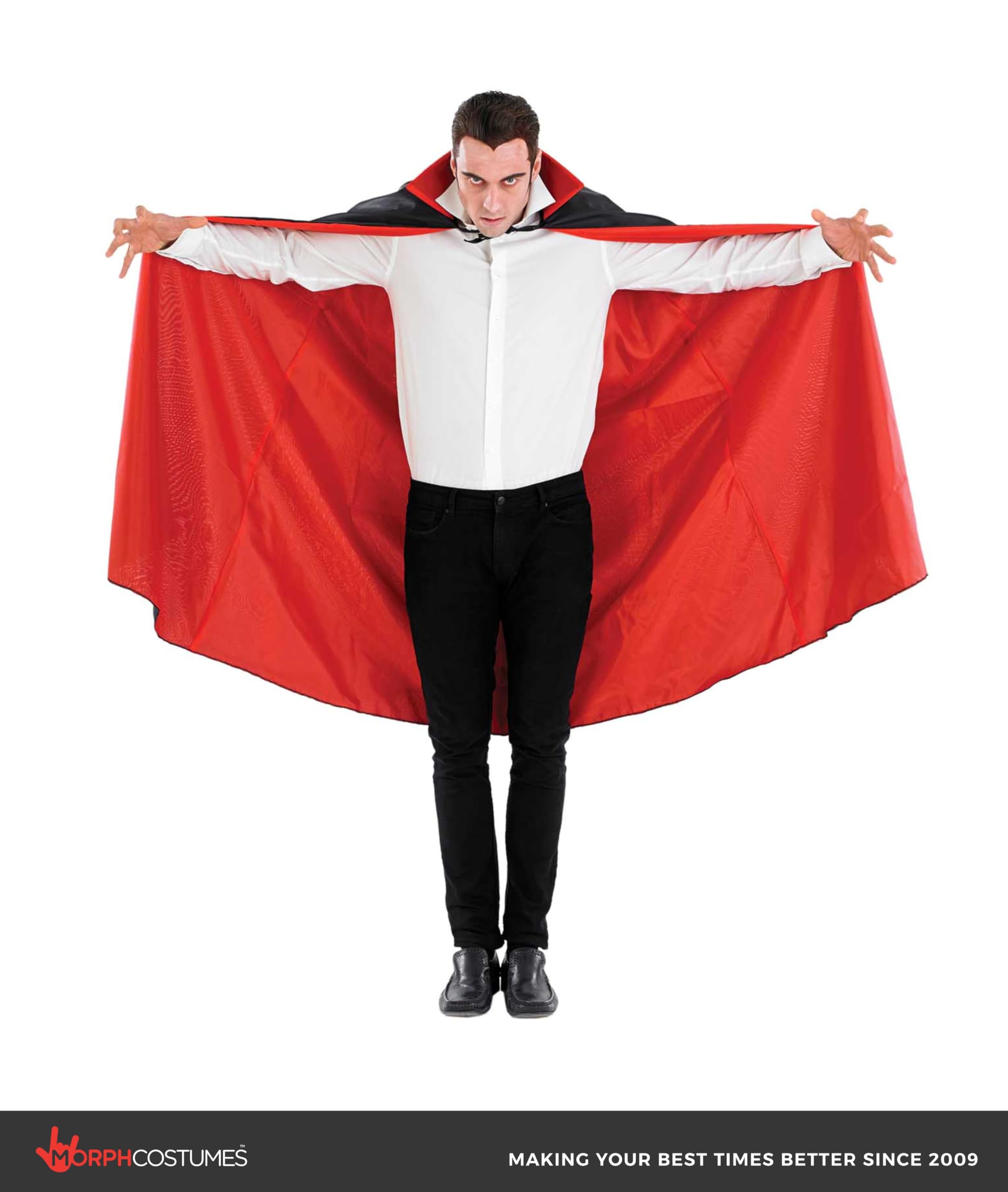 Fun Shack Adult Vampire Cape Women Red And Black Cape Adult Halloween Costumes For Women Mens Unisex Cloak Accessories - Image 4