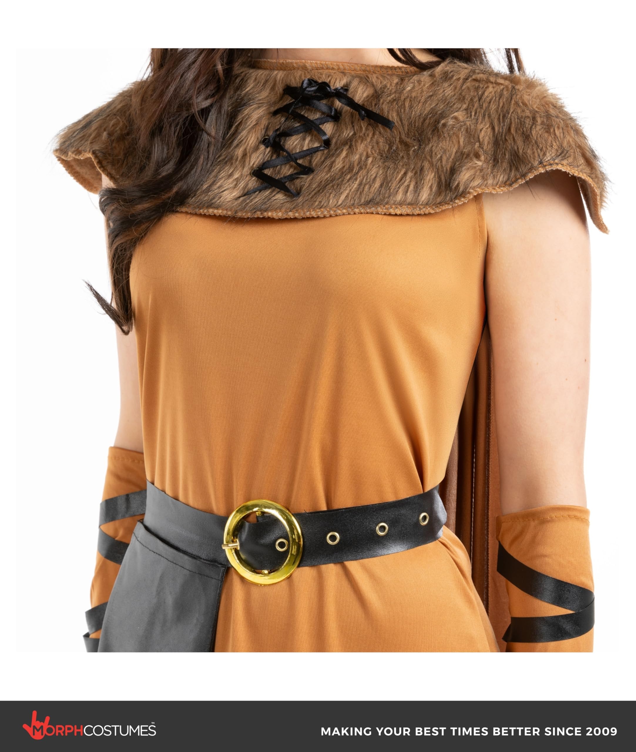 fun shack Adult Viking Costume Women Warrior, Medieval Barbarian Outfit for Women, Historical Warrior Dress - Image 5