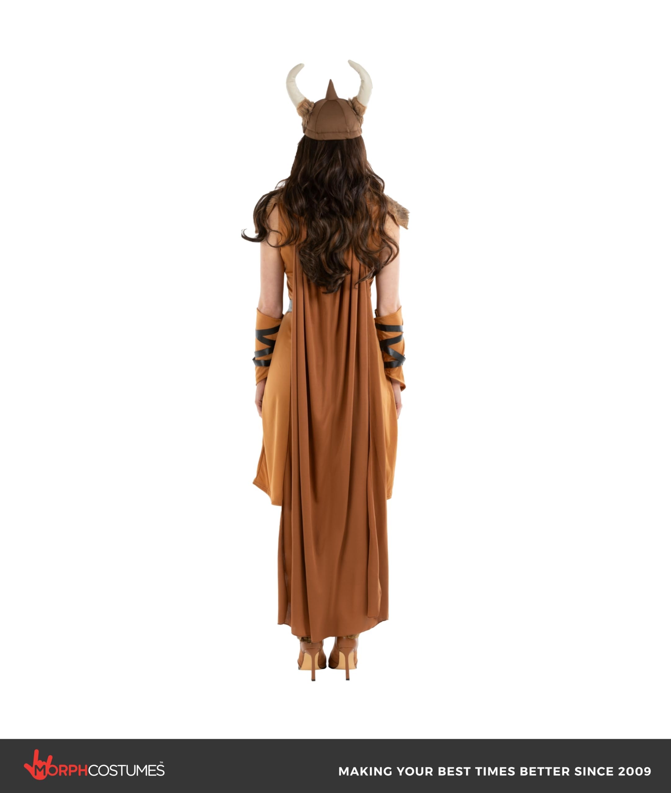 fun shack Adult Viking Costume Women Warrior, Medieval Barbarian Outfit for Women, Historical Warrior Dress - Image 6