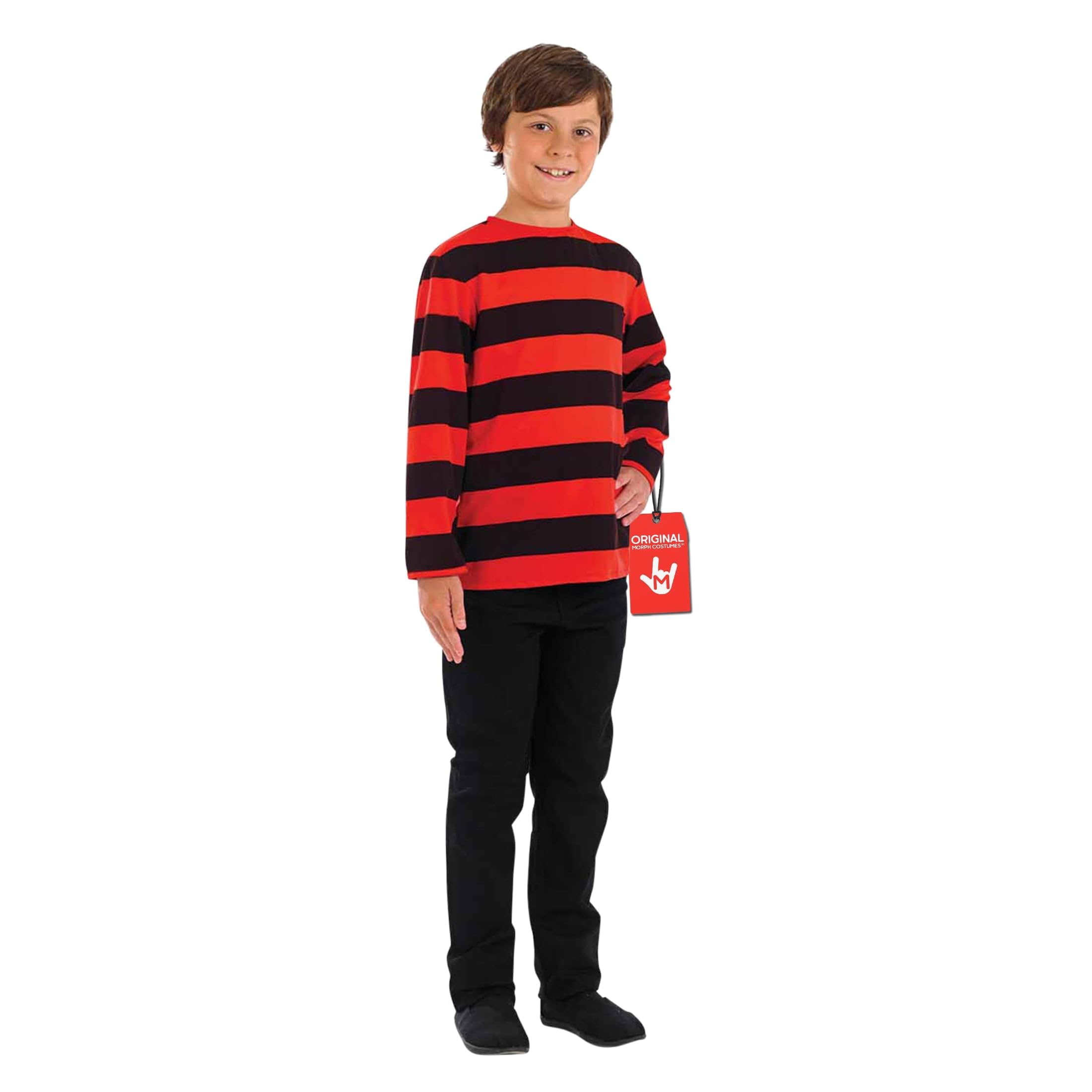 fun shack Black And Red Striped Jumper For Men And Women Casual Wear Stylish Knit Sweater Perfect For All Seasons