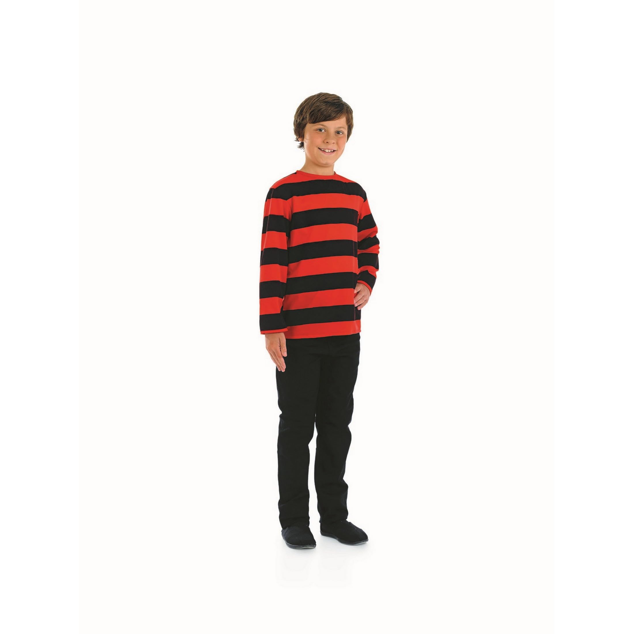 fun shack Black And Red Striped Jumper For Men And Women Casual Wear Stylish Knit Sweater Perfect For All Seasons - Image 7