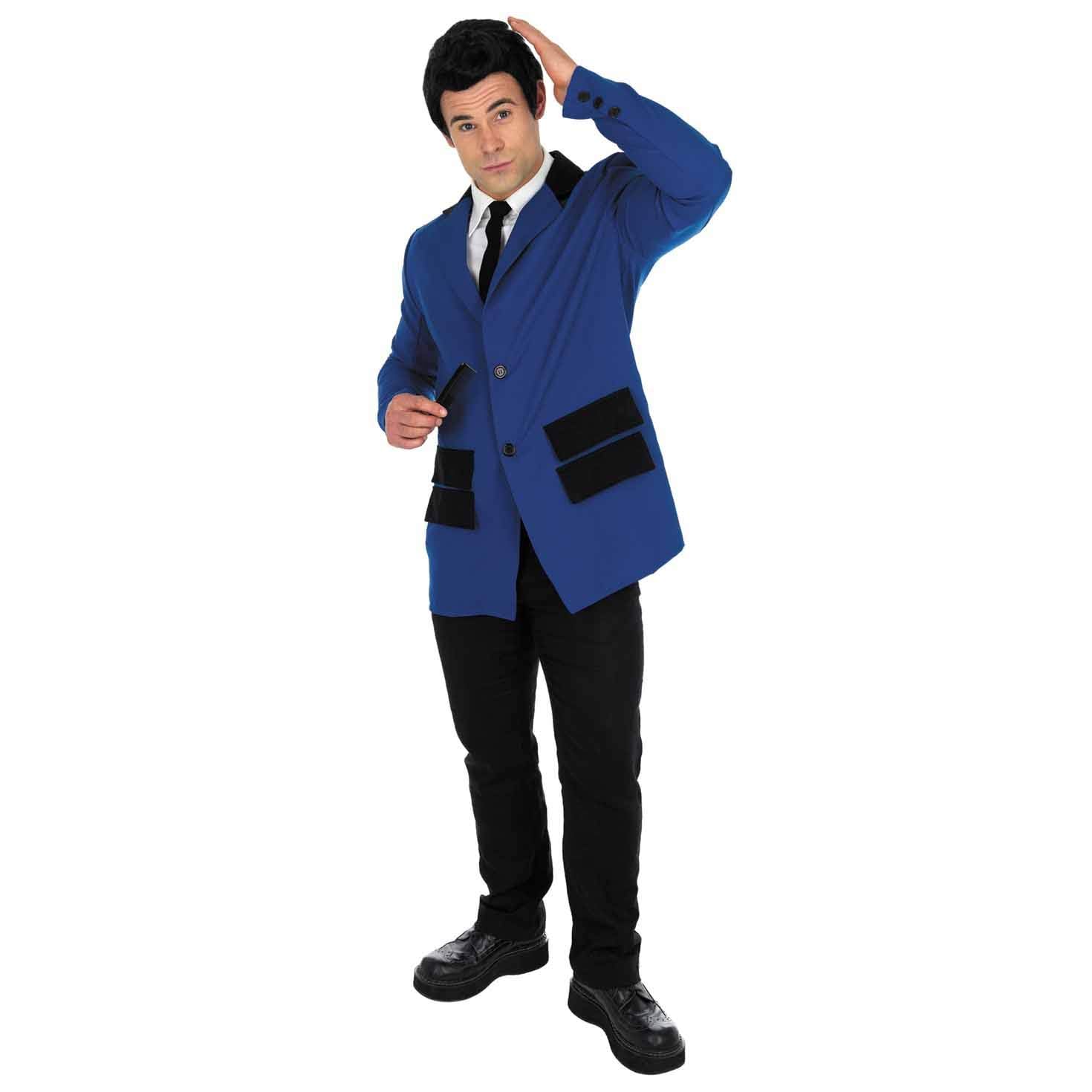 fun shack Blue Teddy Boy Suits 1950s for Men, Teddy Boy Fancy Dress, Rockabilly 1950s Costume, Teddy Costume 50s Fancy Dress - Image 3