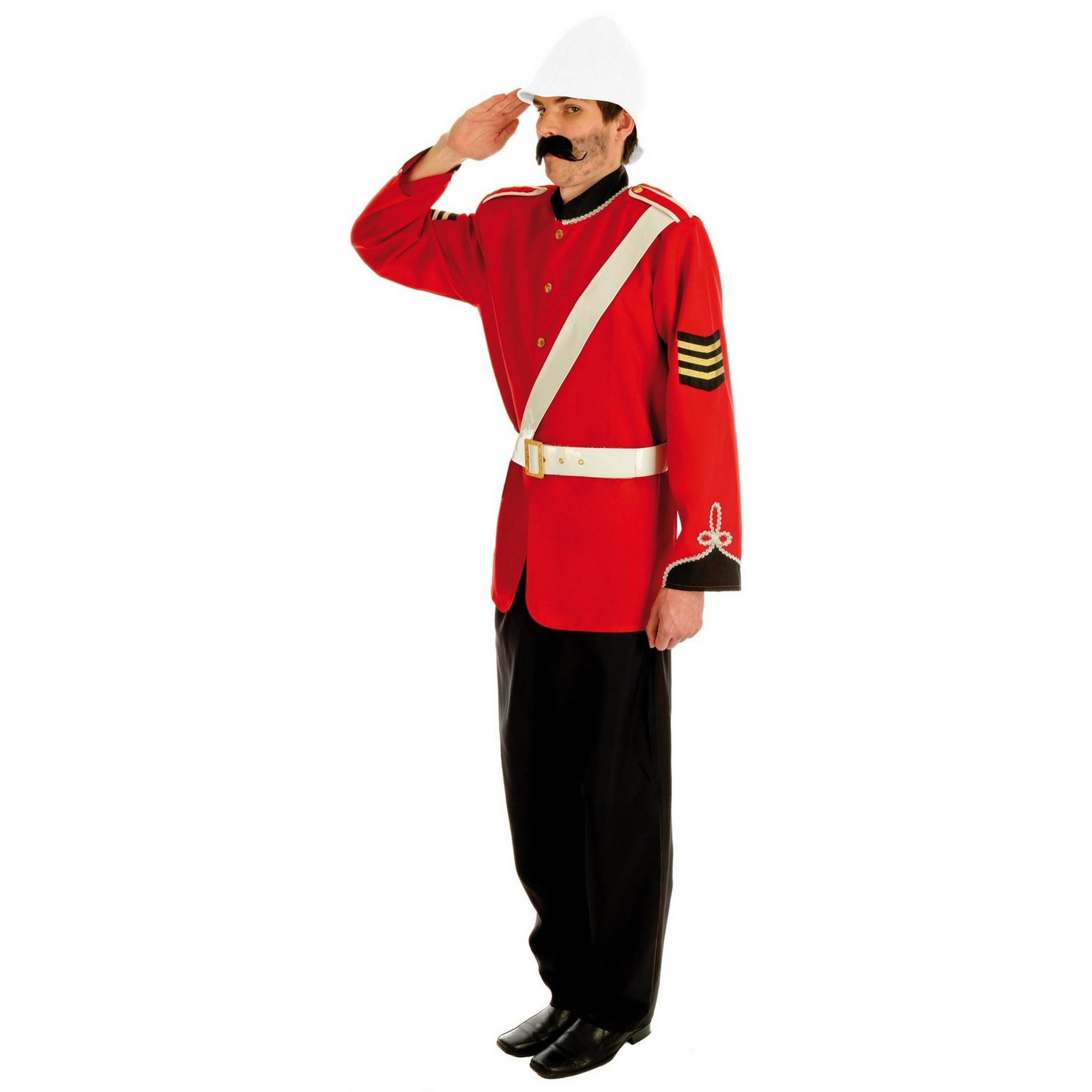 fun shack Boer War Military Costume for Men - British Soldier Halloween Outfit for Adults, Historical Dress Up - Image 3