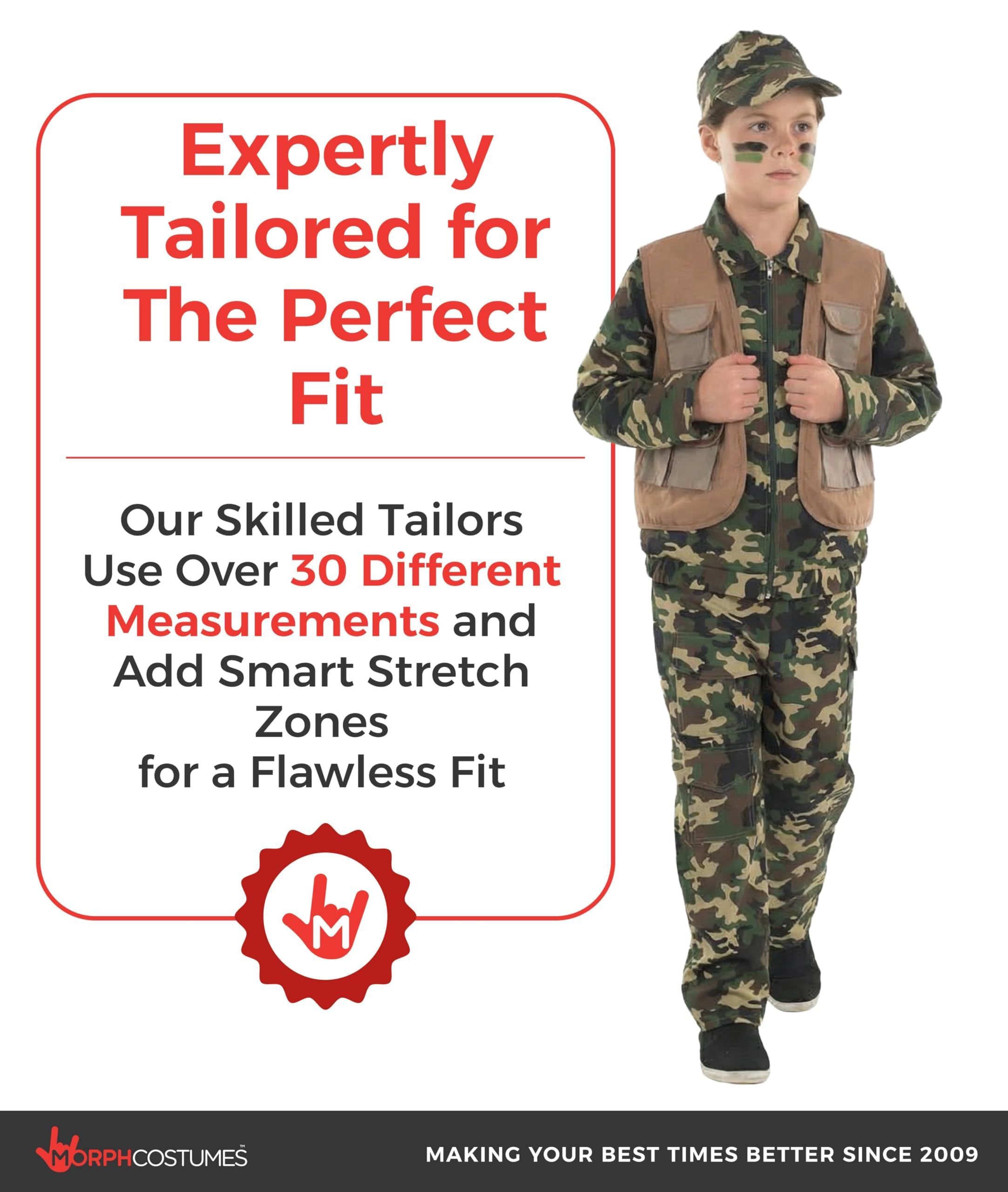 fun shack Boys Army Costume, Kids Military Costume, Boys Camo Costume, Soldier Costume for Kids, Boys Army Uniform - Image 7