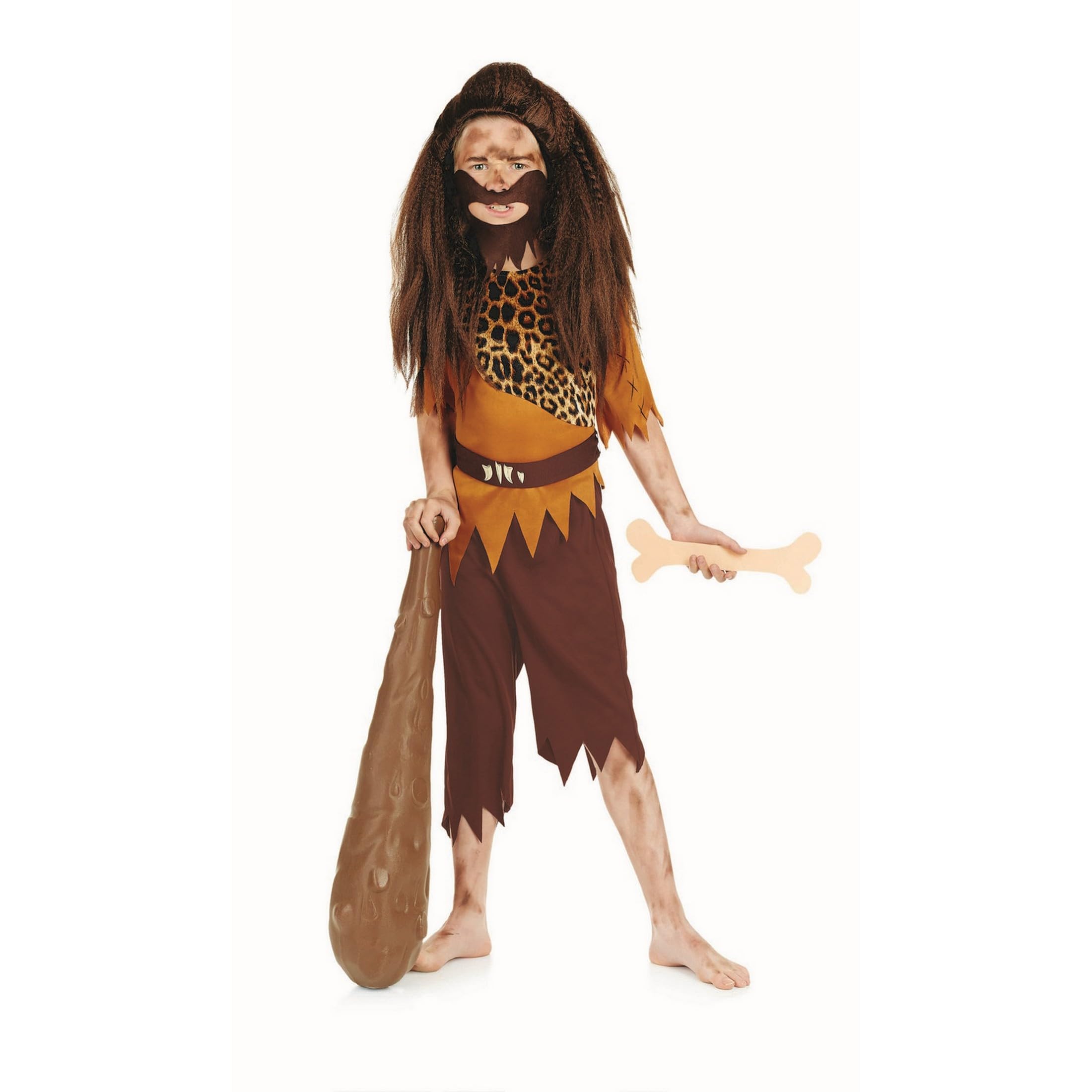 fun shack Boys Caveman Costume, Kids Cave Boy Outfit, Fun Caveman Dress Up for Boys, Cave Kid Costume, Medium - Image 6