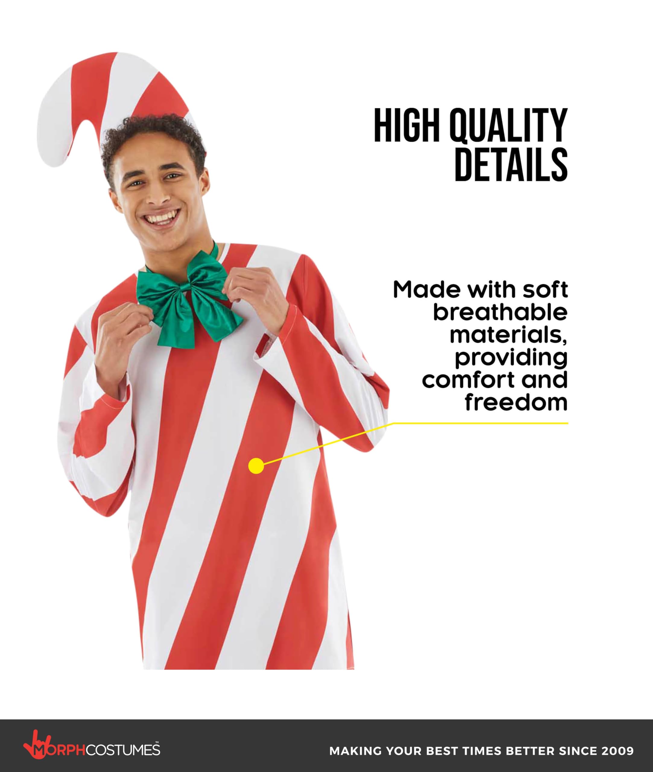 fun shack Candy Cane, Christmas Costumes for Men, Christmas Suit, Candy Cane Shirt, Christmassy Costumes, Candy Cane Pajamas - Image 3