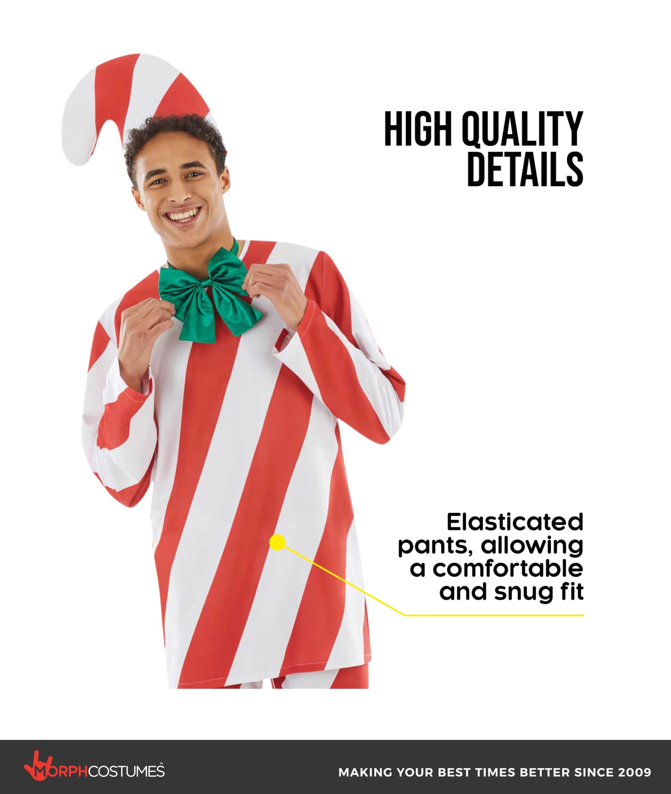 fun shack Candy Cane, Christmas Costumes for Men, Christmas Suit, Candy Cane Shirt, Christmassy Costumes, Candy Cane Pajamas - Image 4