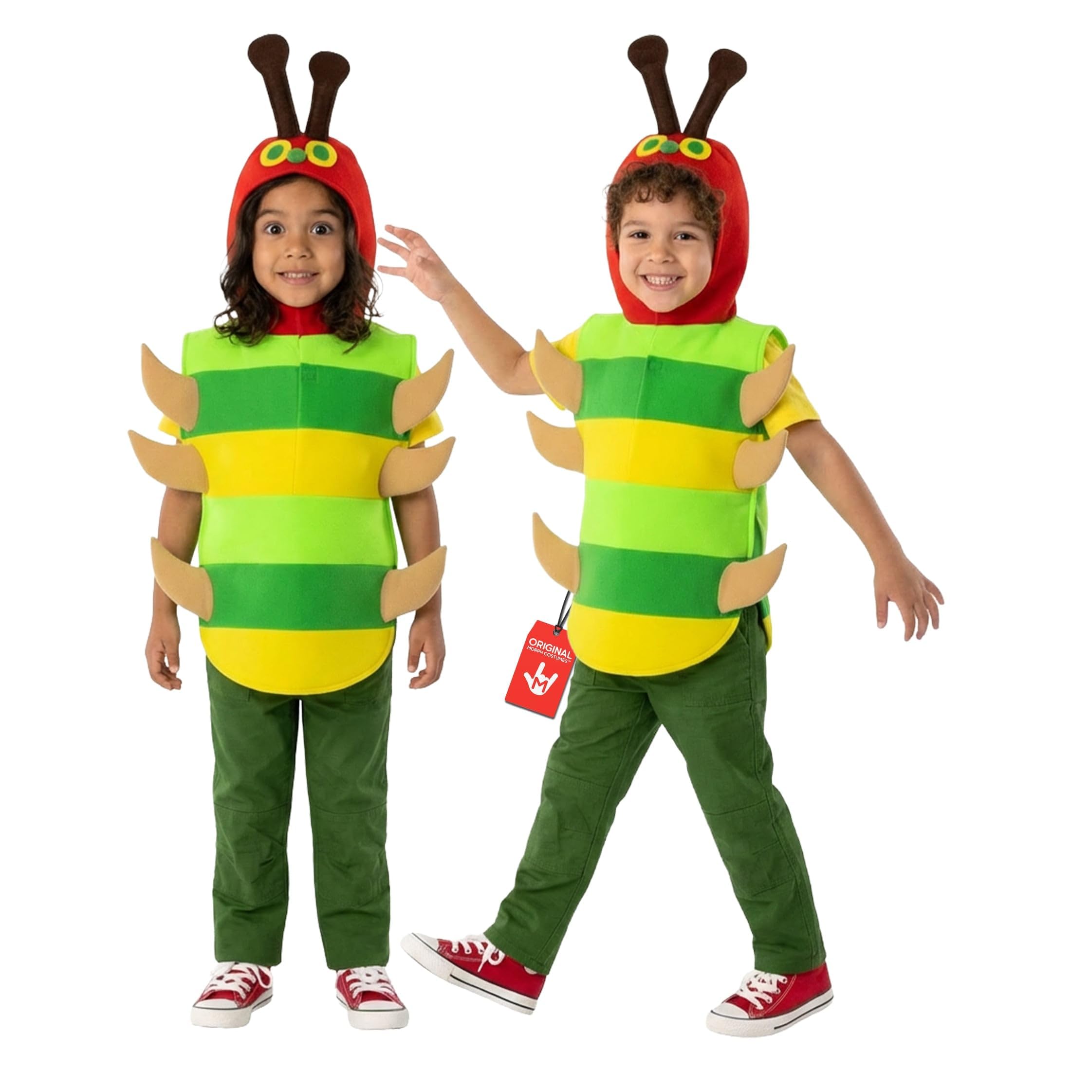 fun shack Caterpillar Costume Kids, Boys Caterpillar Costume, Book Characters Costumes for Kids, Large