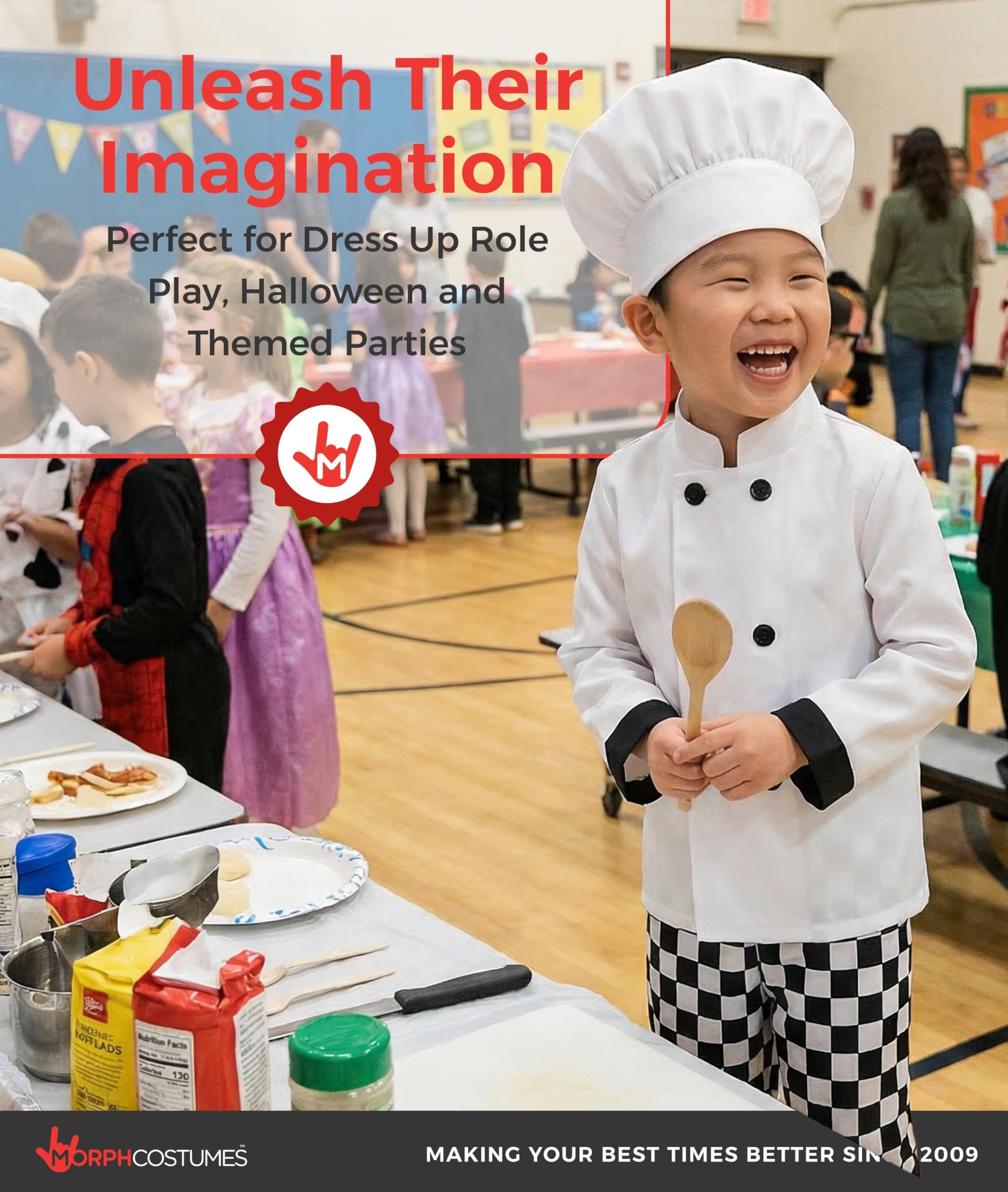 fun shack Chef Costume Kids, Boys Chef Costume, Boys Halloween Costumes, Halloween Costumes for Kids, Small - Image 6