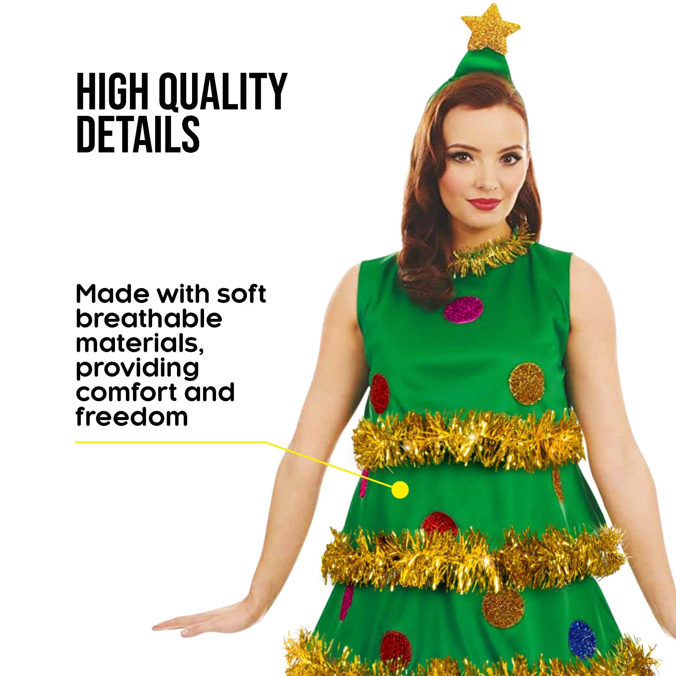 fun shack Christmas Tree Dress Women, Christmas Costumes For Women, Xmas Tree Dress, Fun Costumes for Woman - Image 4