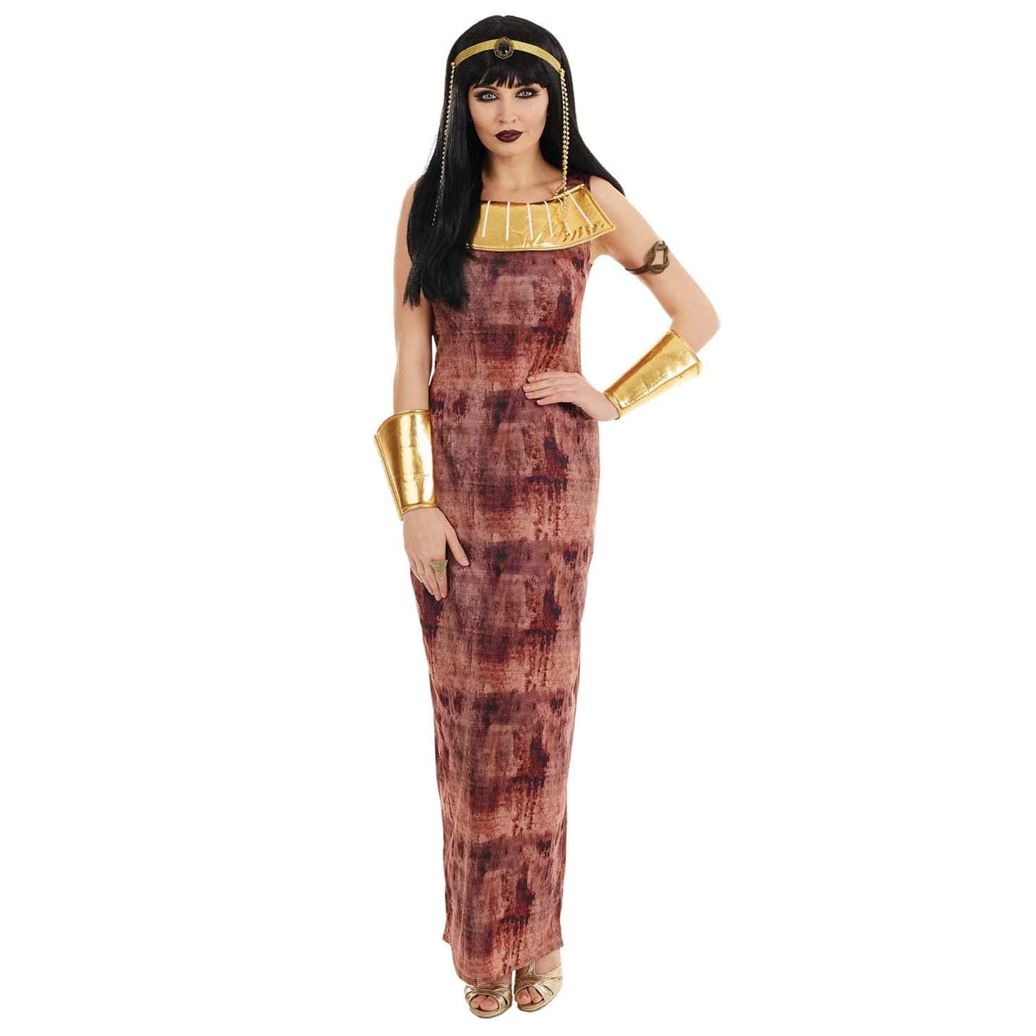 fun shack Cleopatra Costume Women, Egyptian Queen Outfit, Royal Egyptian Dress for Women, Queen of Egypt Attire