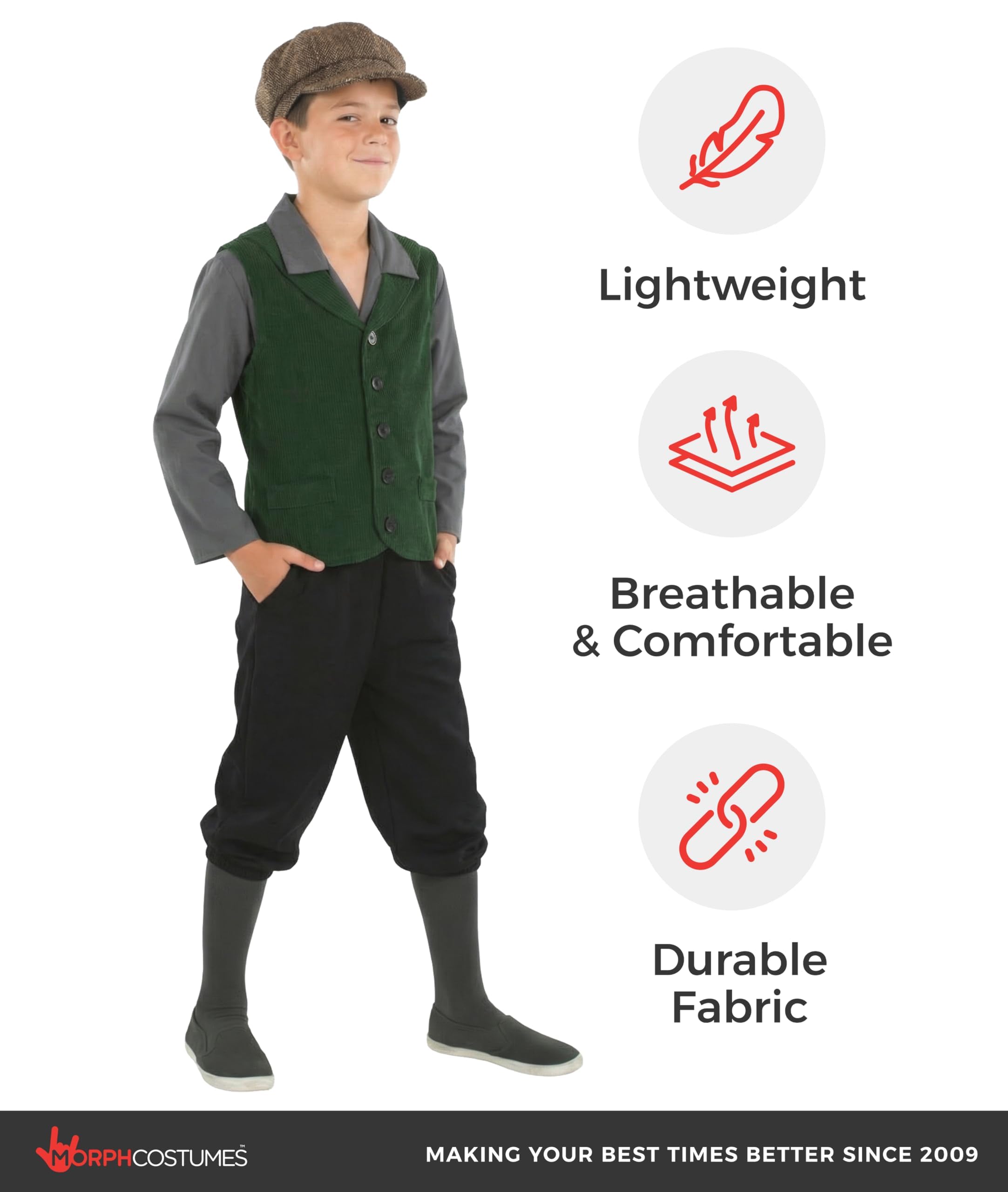 fun shack Colonial Costume Boys, Boys Colonial Costume, Kids Victorian Costume, Victorian Boy Costume, Boy Pioneer Costume - Image 4