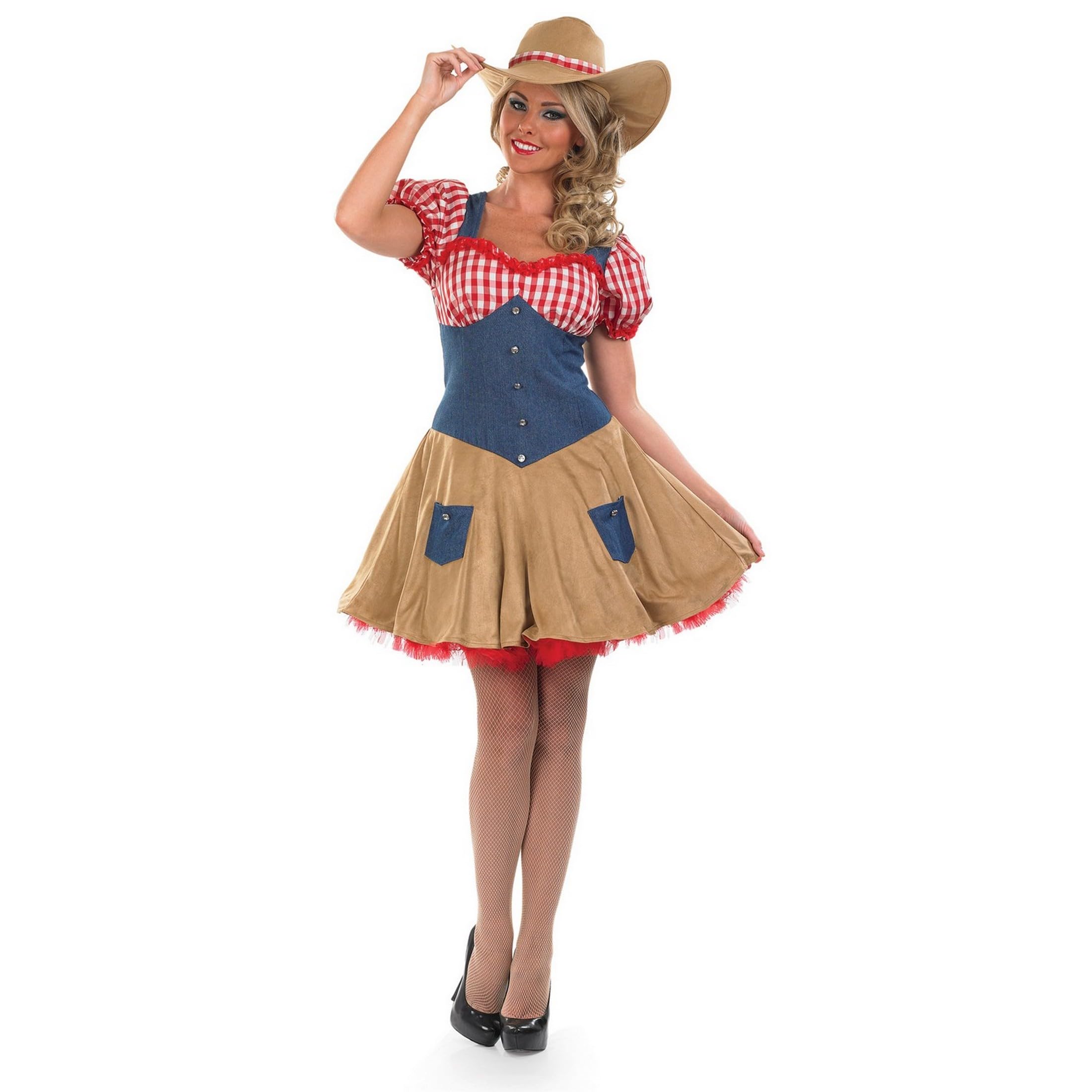 fun shack Cowgirl Costume For Women Halloween, Cow Girl Costumes Women, Cowgirl Costume Adult, Cowgirl Women Costume - Image 6