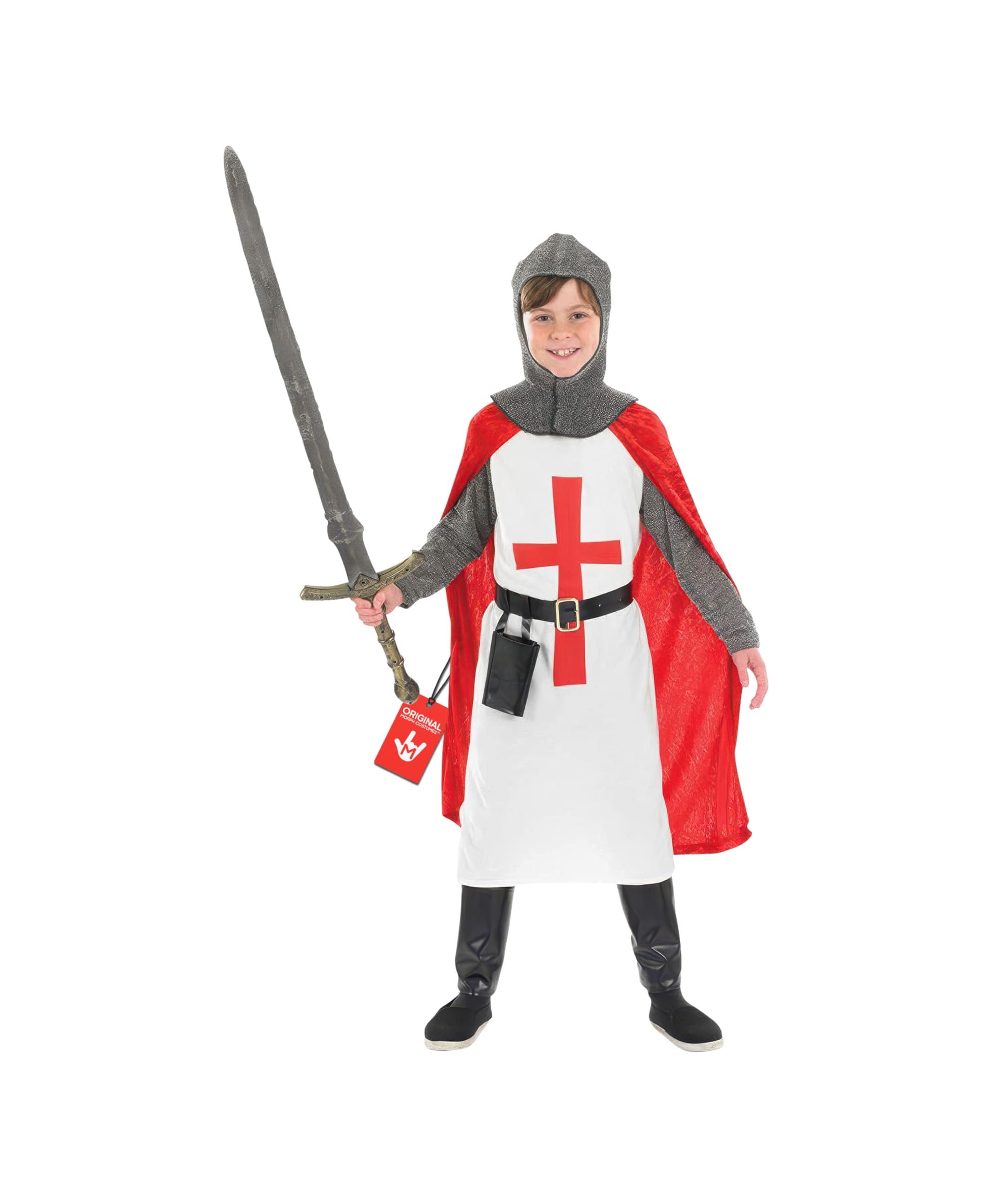 fun shack Crusader Costume Kids, Knight Costume Boys, Medieval Knight Costumes Boys, Book Characters Costumes for Kids, Small