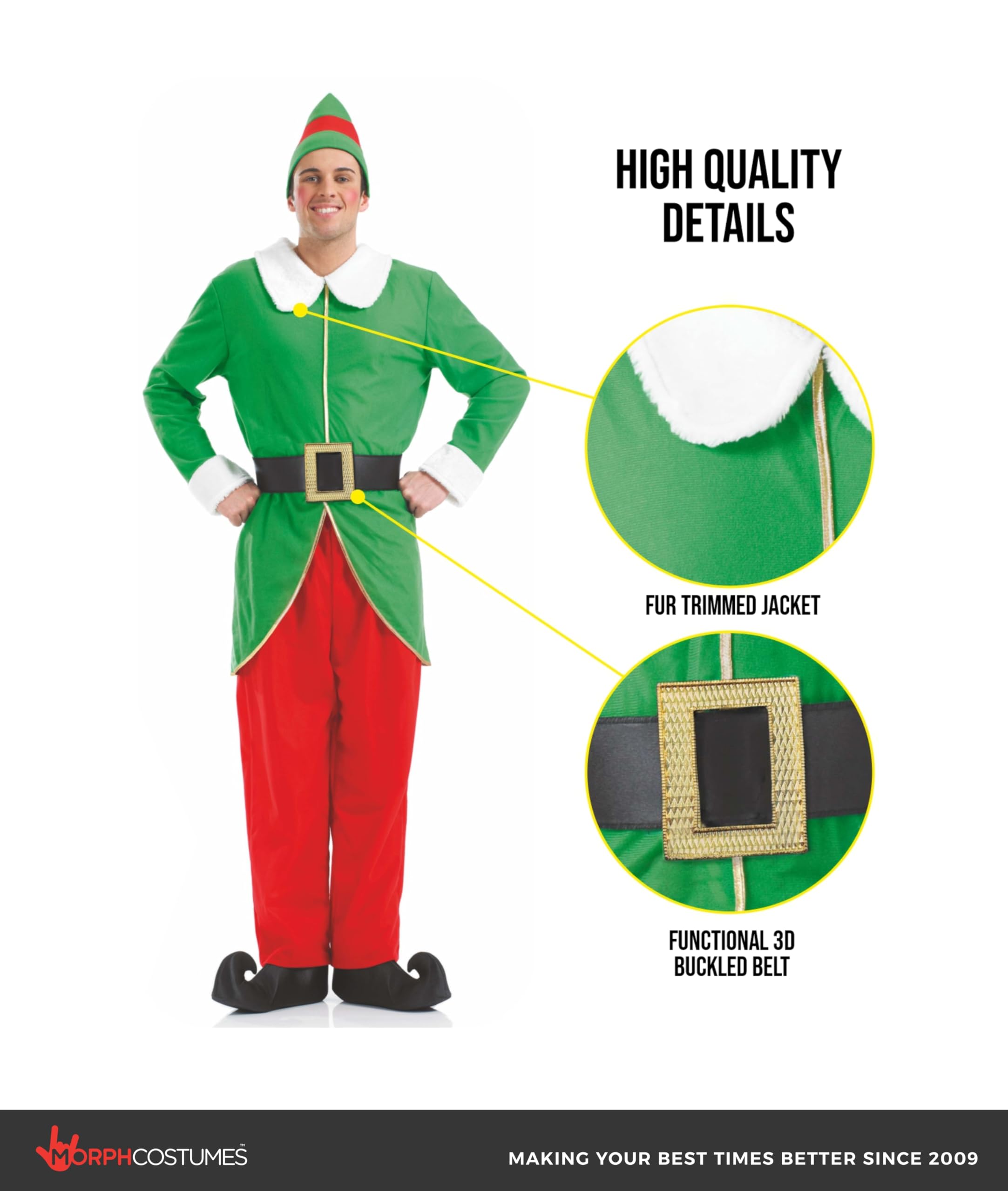 fun shack Elf Costume, Elf Costume Men, Christmas Suits For Men, Mens Christmas Suit, Mens Costumes - Image 3