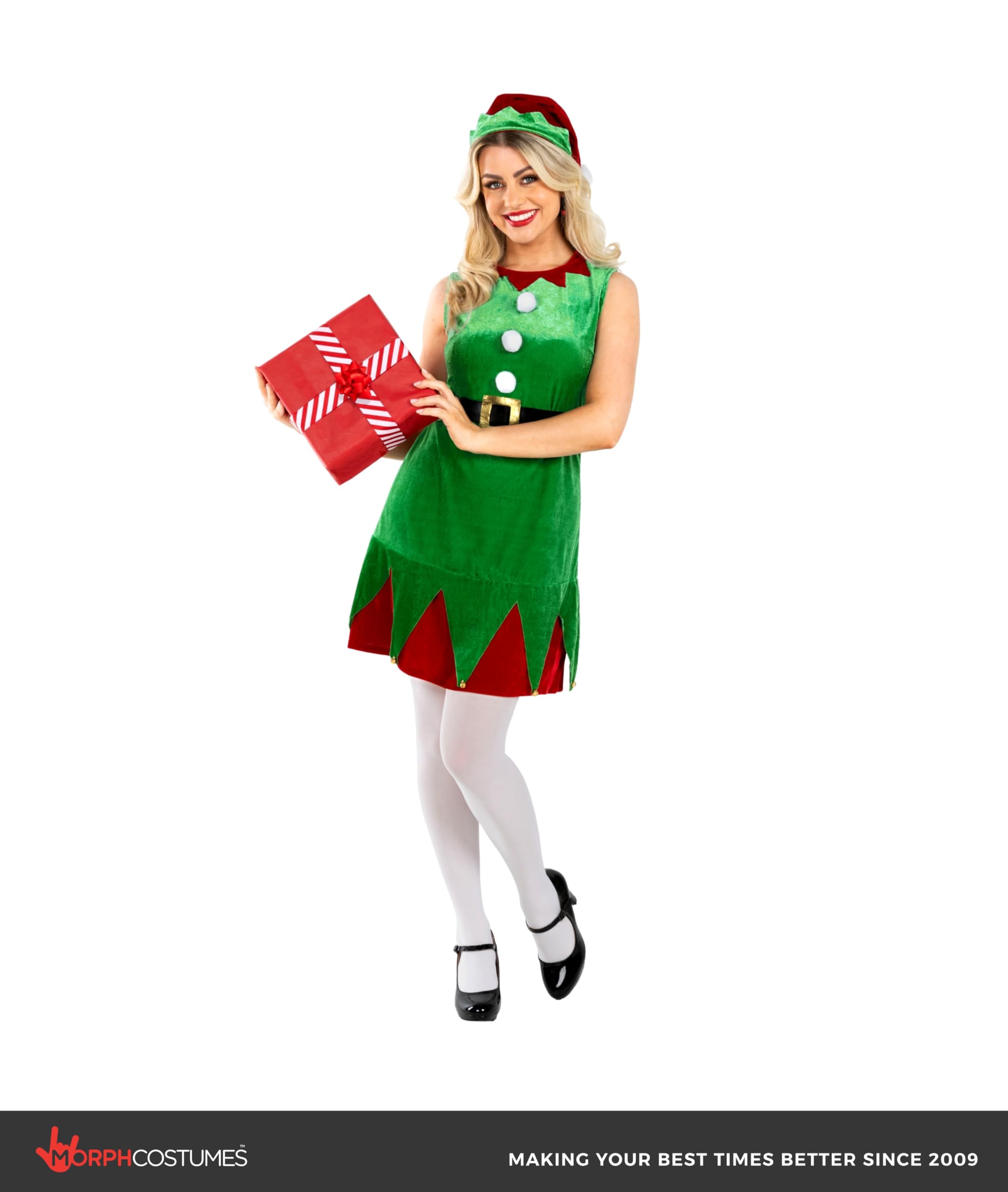 fun shack Elf Costume For Women, Ladies Elf Costume, Adult Christmas Costumes, Christmas Costumes For Women - Image 4