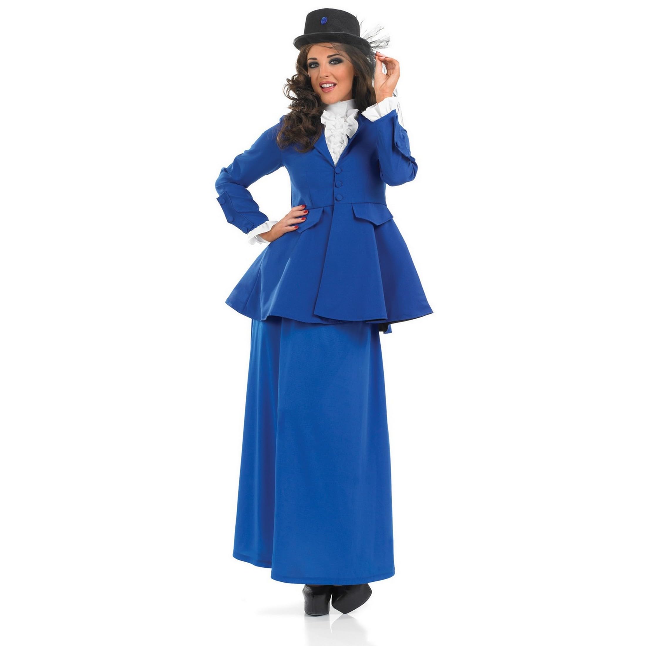 fun shack English Nanny Costume for Women, Adult Mary Poppins Book Character Outfit, Classic Nanny Dress - Image 4
