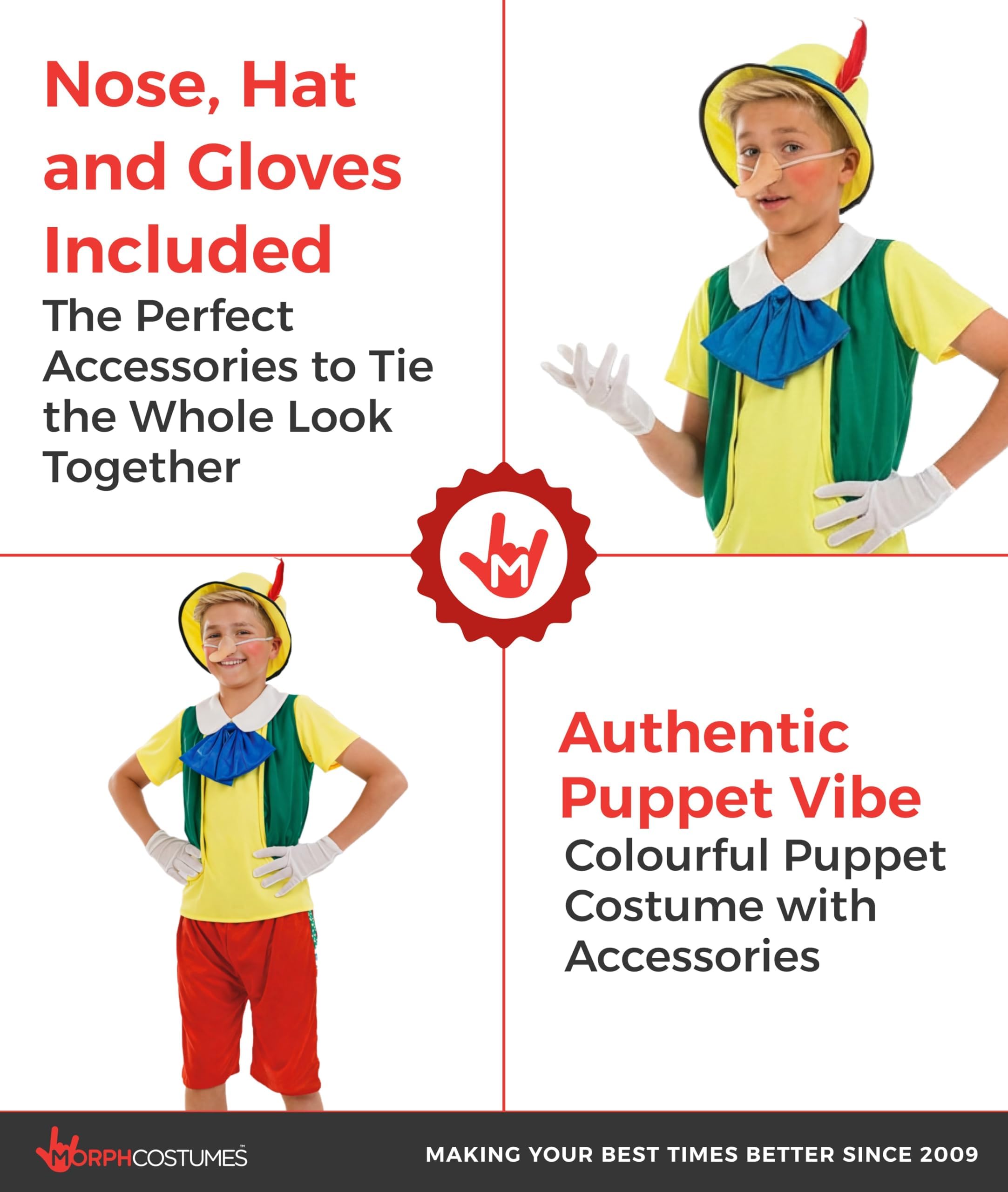 fun shack Fairytale Puppet Costume Kids, Book Characters Costumes for Kids, Storybook Character Costumes - Image 3