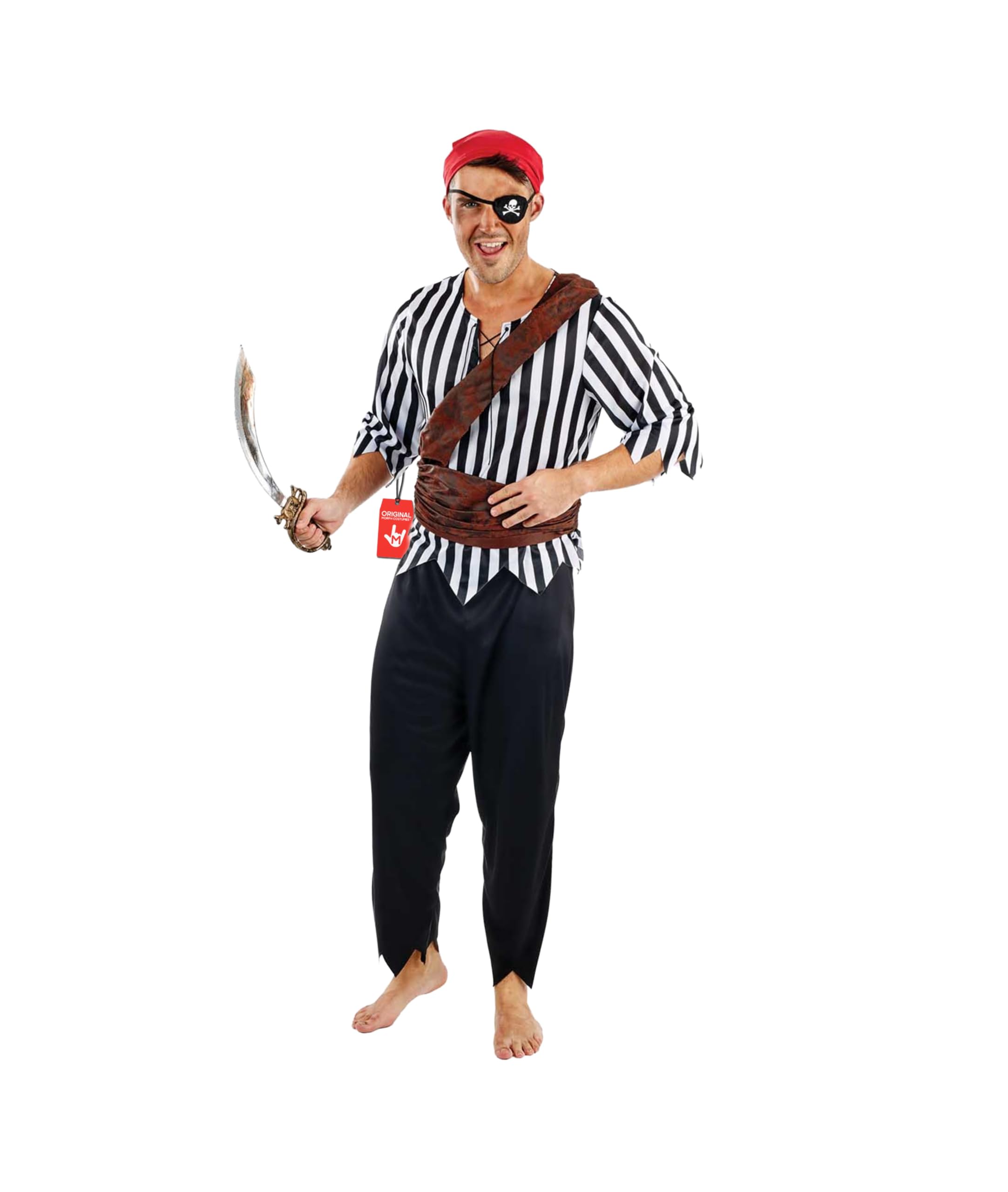 fun shack First Mate Costume Men, Male Pirate Costume Adult, Pirate Costume Men, Mens Pirate Costume