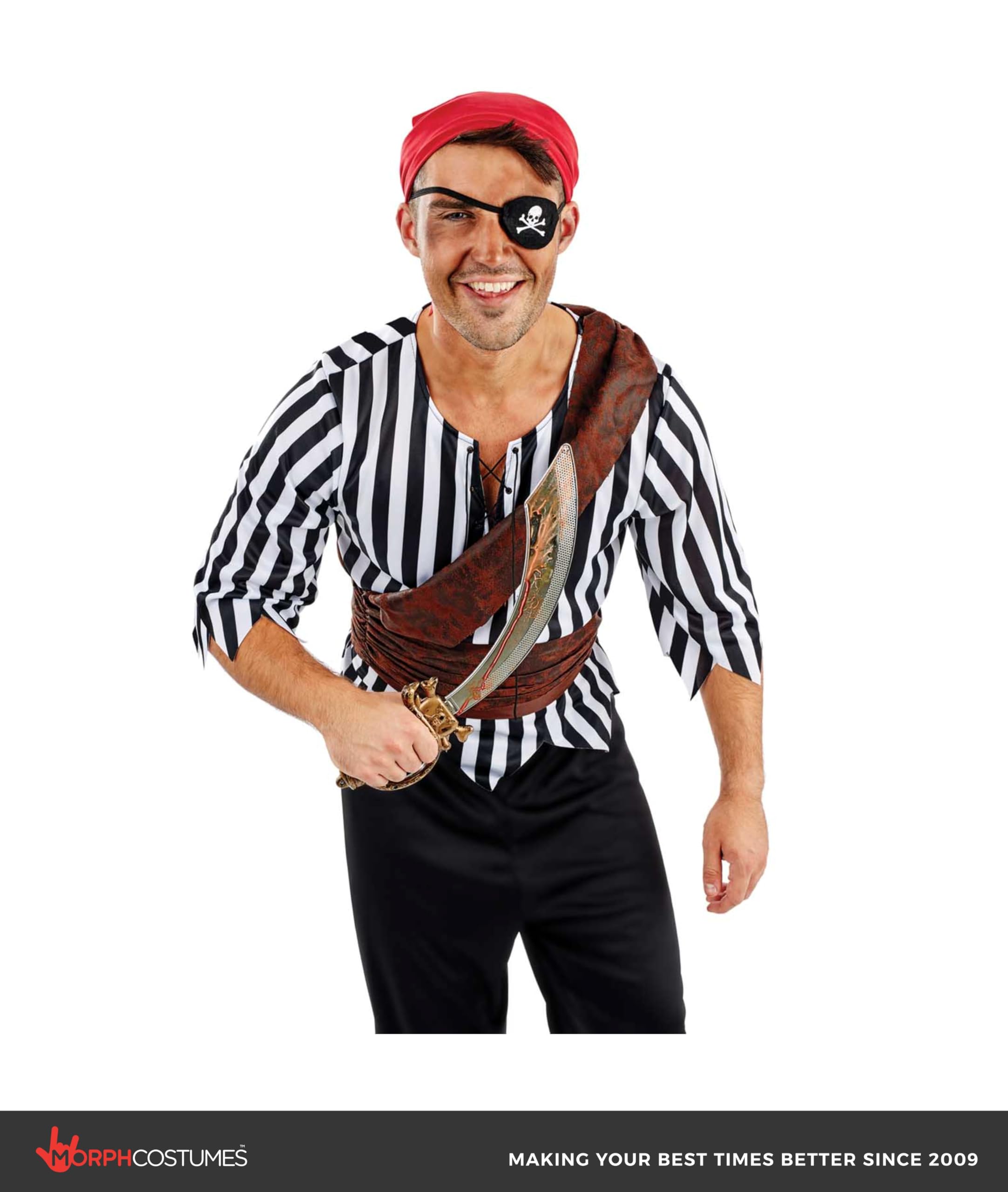 fun shack First Mate Costume Men, Male Pirate Costume Adult, Pirate Costume Men, Mens Pirate Costume - Image 2