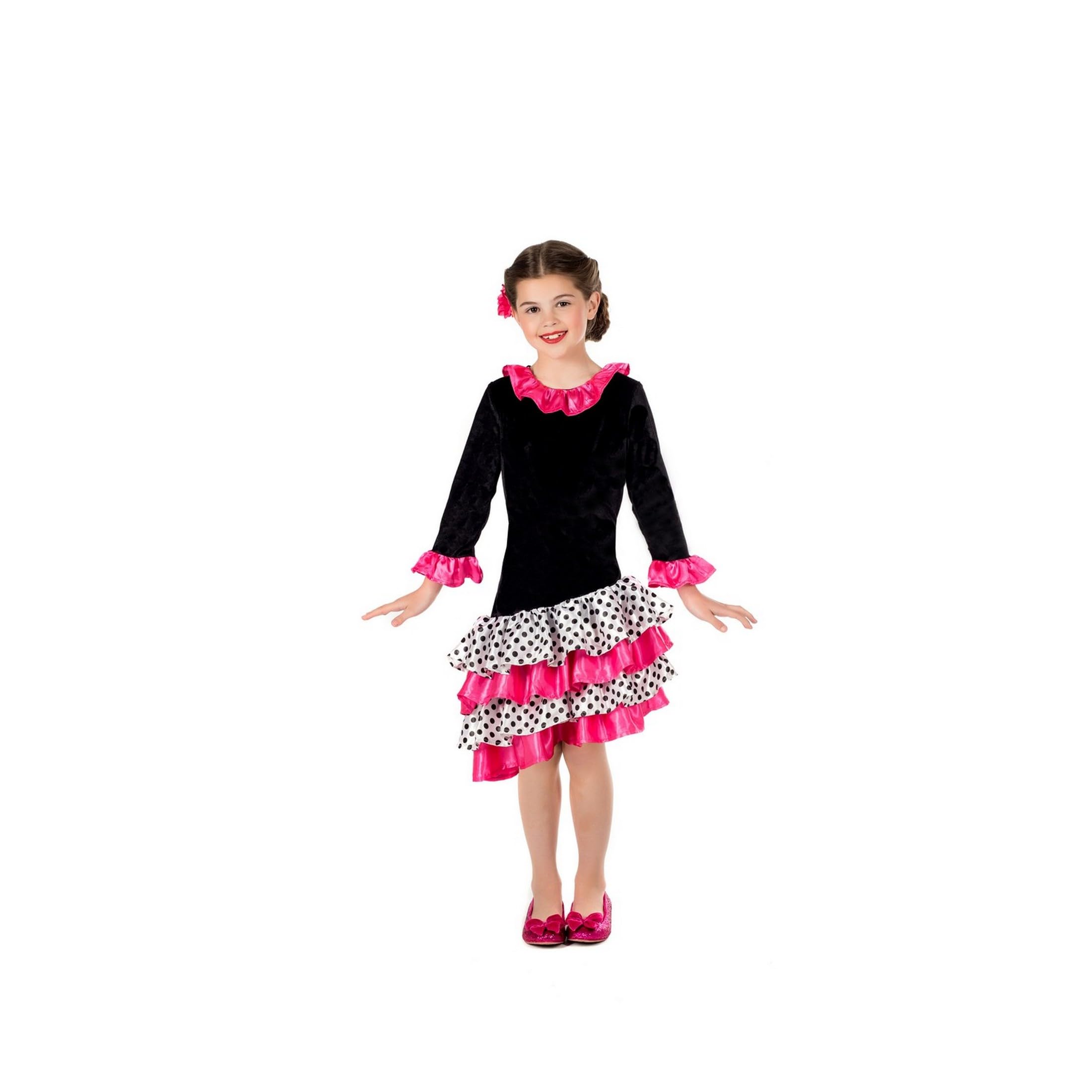 fun shack Flamenco Dress for Girls, Kids Flamenco Dancer Costume, Flamingo Dancer Costume Girls - Image 5
