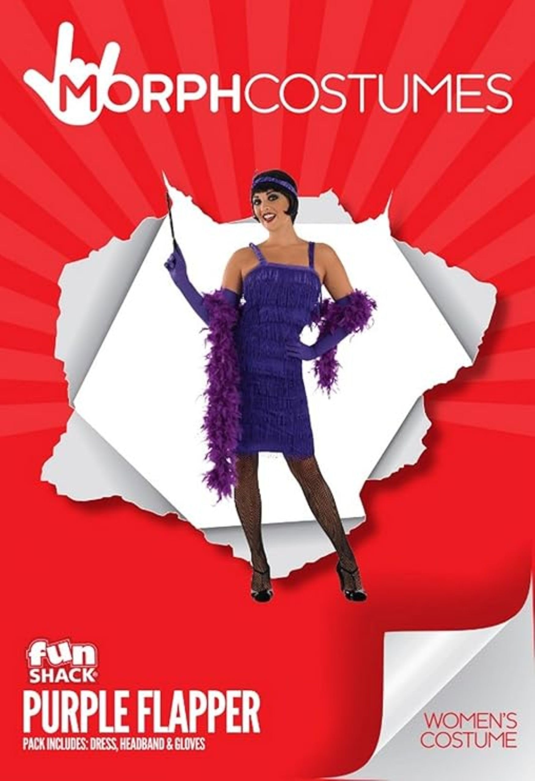 fun shack Flapper Costumes For Women Purple Flapper Dres - Image 4