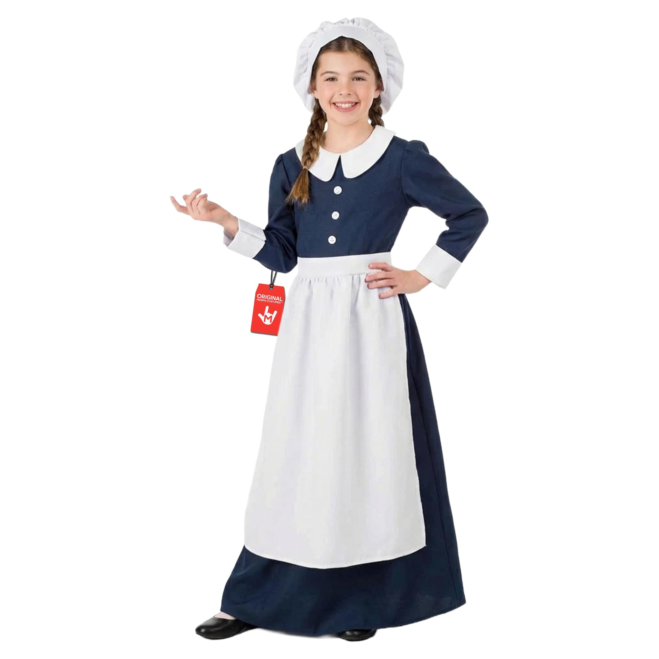 fun shack Florence Nightingale Costume Kids, Florence Nightingale Costume Girls, Civil War Nurse Costume Kids