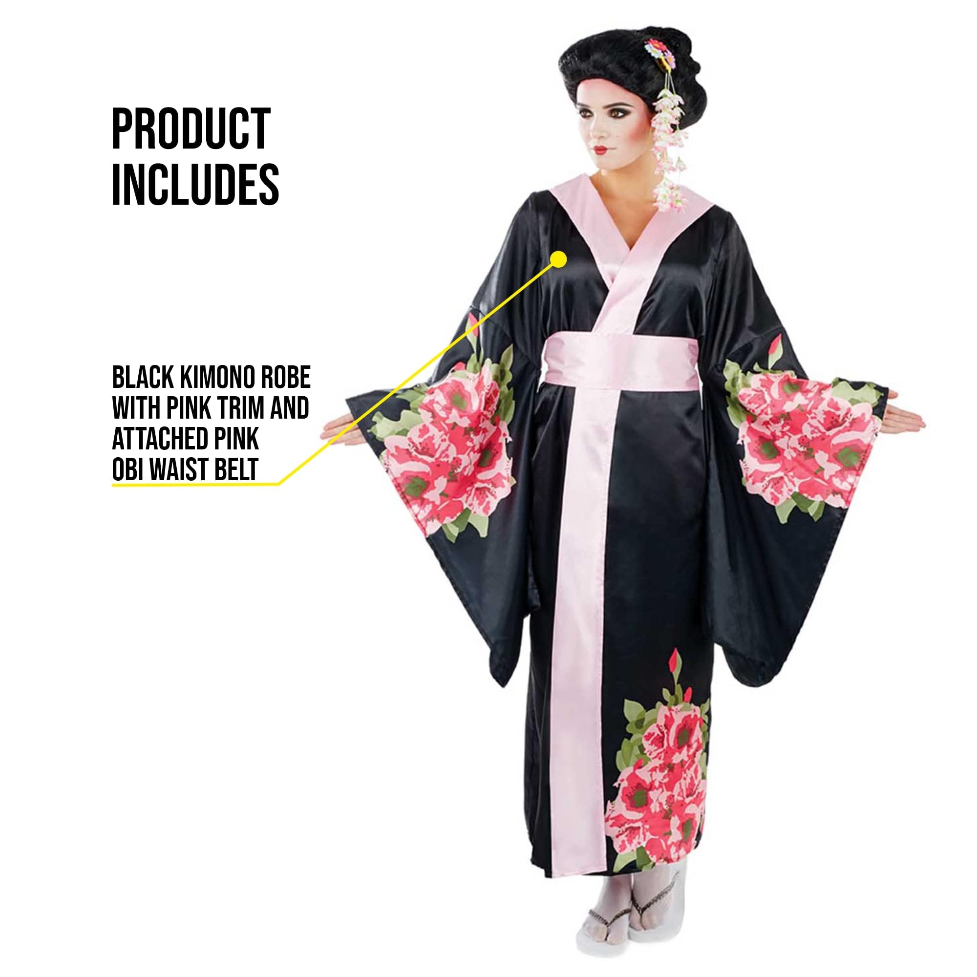fun shack Geisha Costume for Women, Japanese Kimono Dress, Traditional Kimonos for Women, Elegant Japanese Attire - Image 3