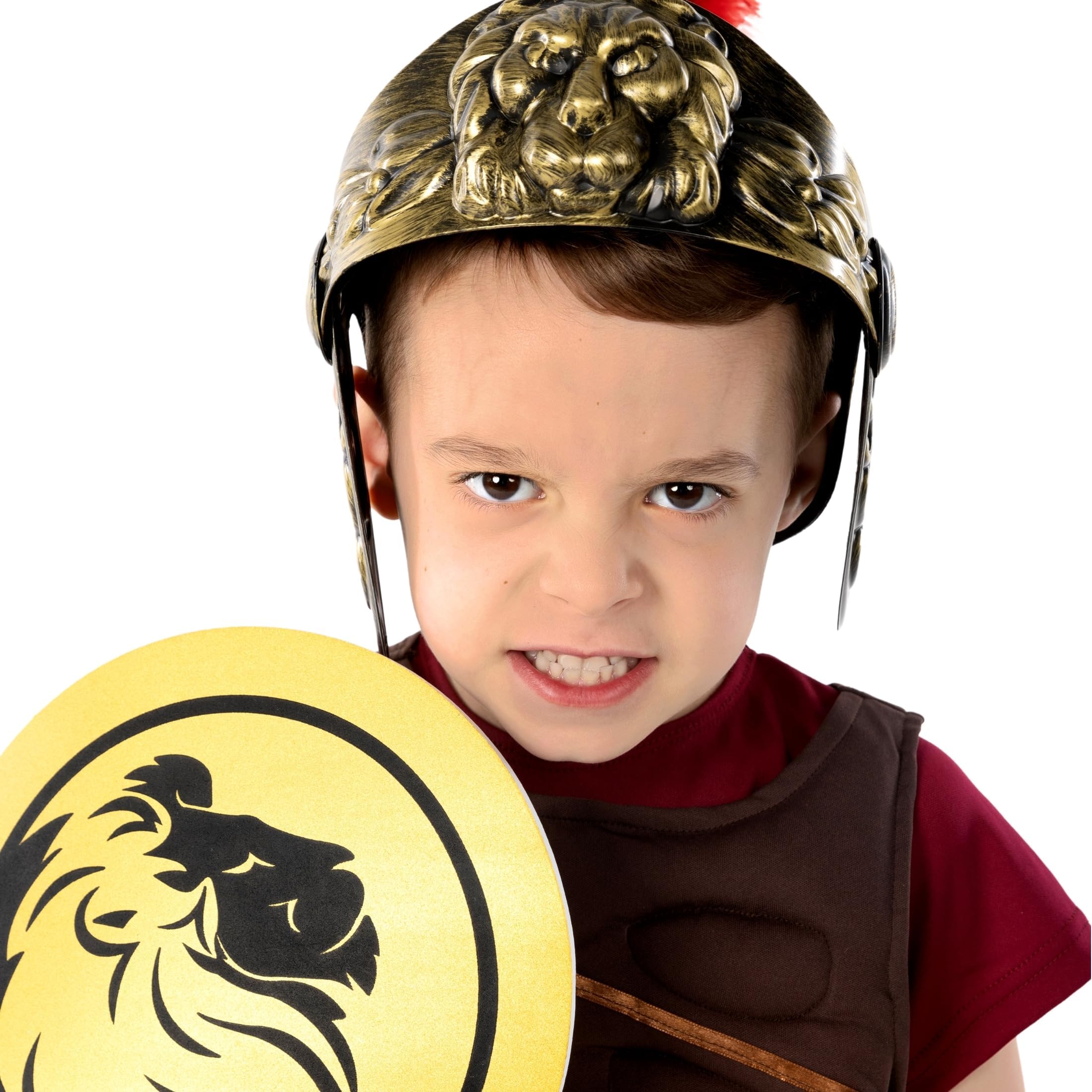 fun shack Gladiator Costume Kids Roman Soldier Boys Halloween Costume - Image 4