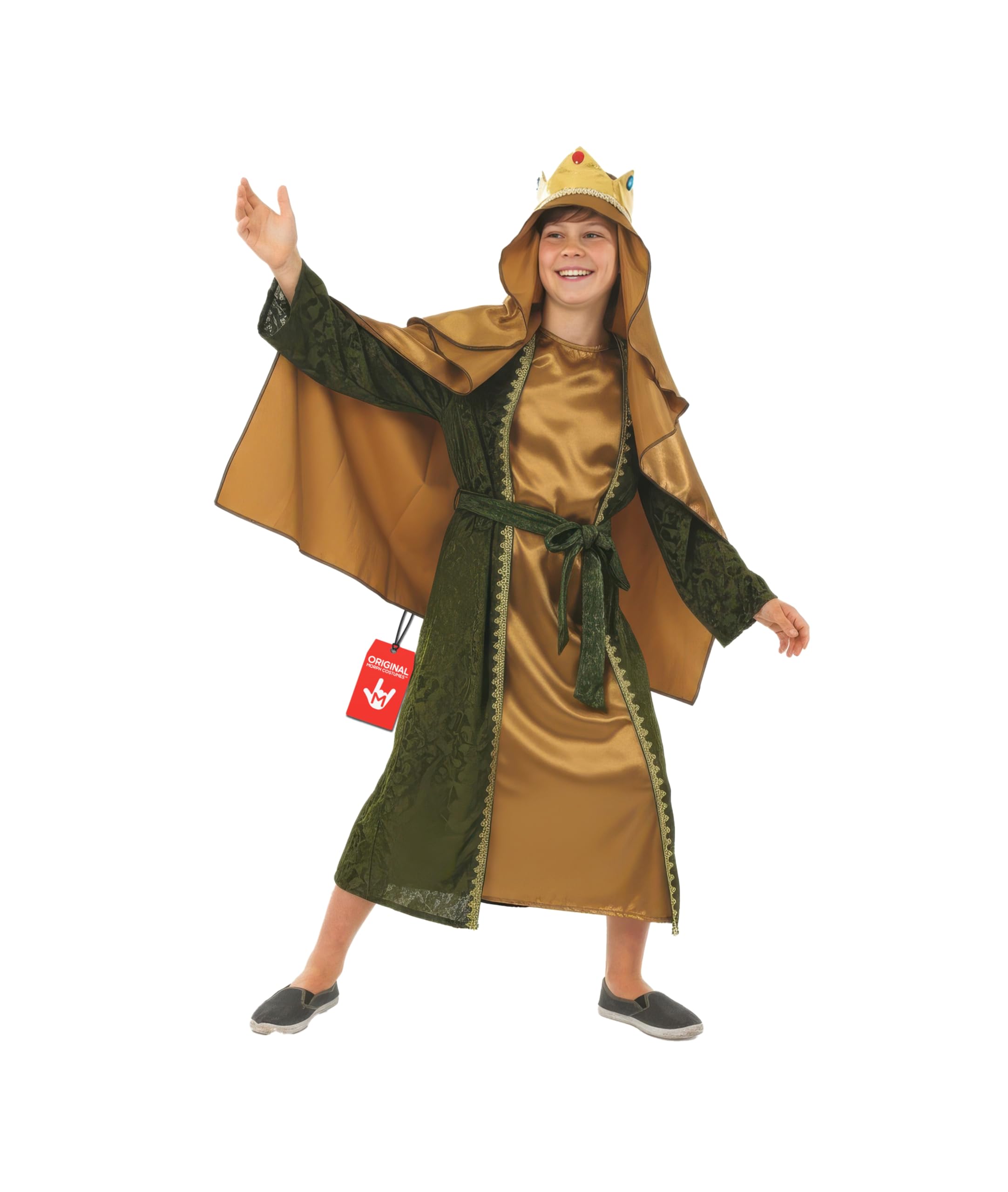 fun shack Gold Wiseman Costume Kids, Wise Man Costume for Kids, Nativity Costumes for Boys, Christmas Costumes Boys, Small