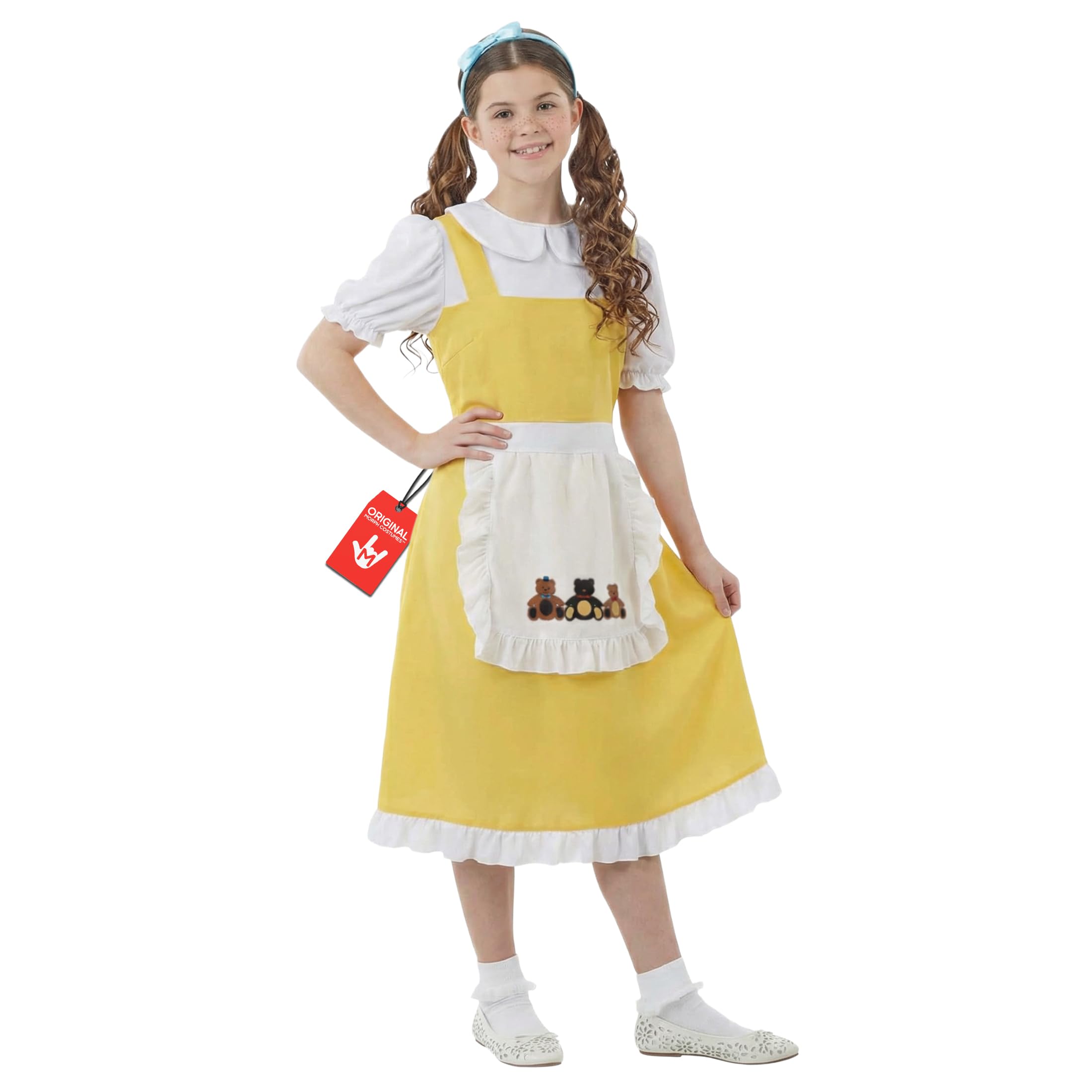 fun shack Goldilocks Costume for Girls, Goldilocks and the Three Bears Costume Kids, Book Characters Costumes for Kids, Small