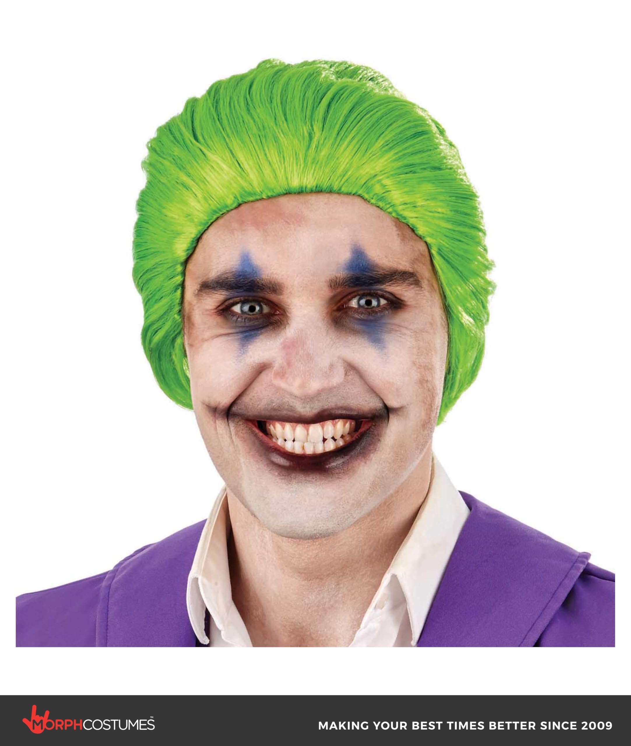 fun shack Green Comic Book Character Wig for Men Short Green Wig Adults Cosplay - Image 2