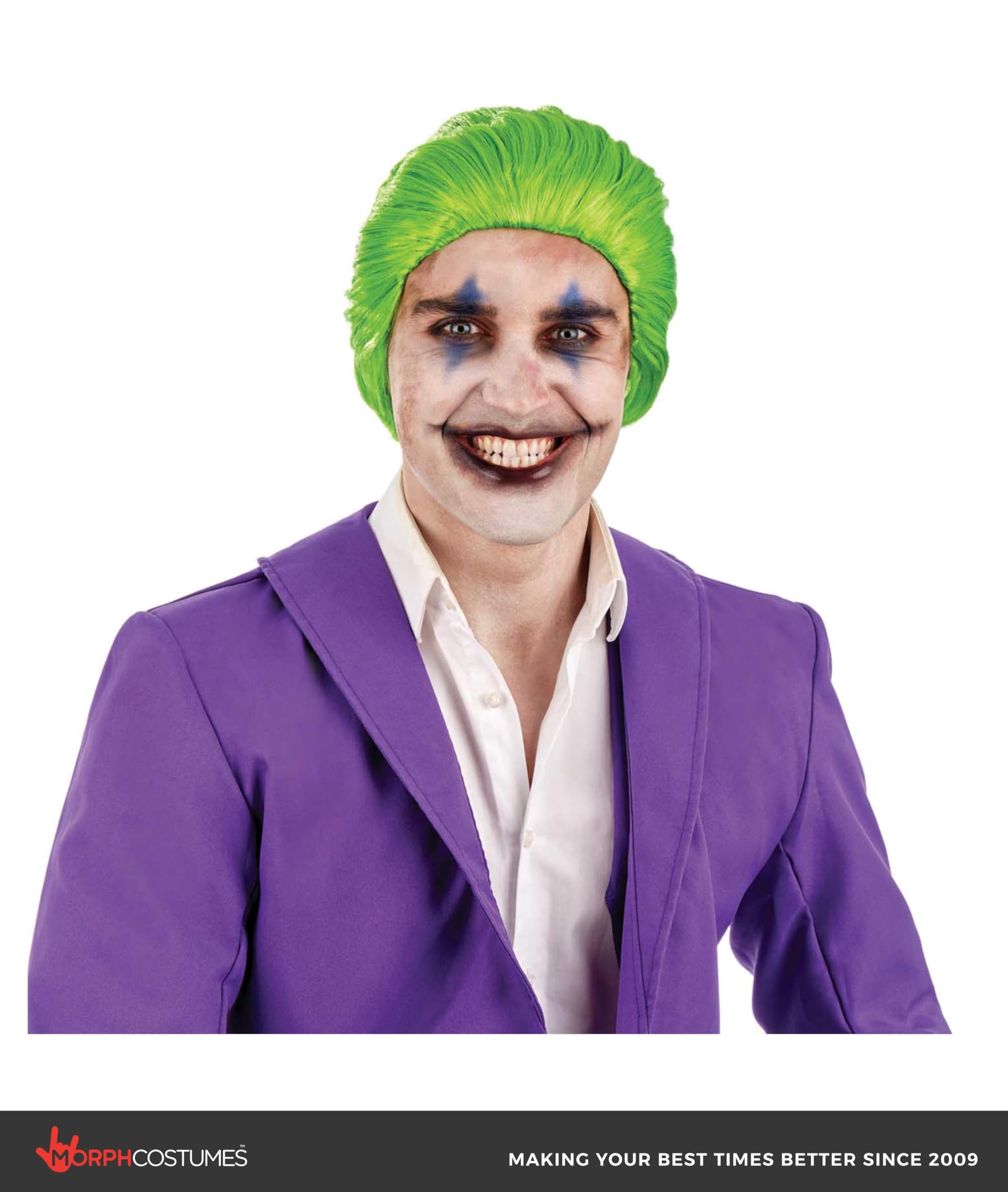 fun shack Green Comic Book Character Wig for Men Short Green Wig Adults Cosplay - Image 3
