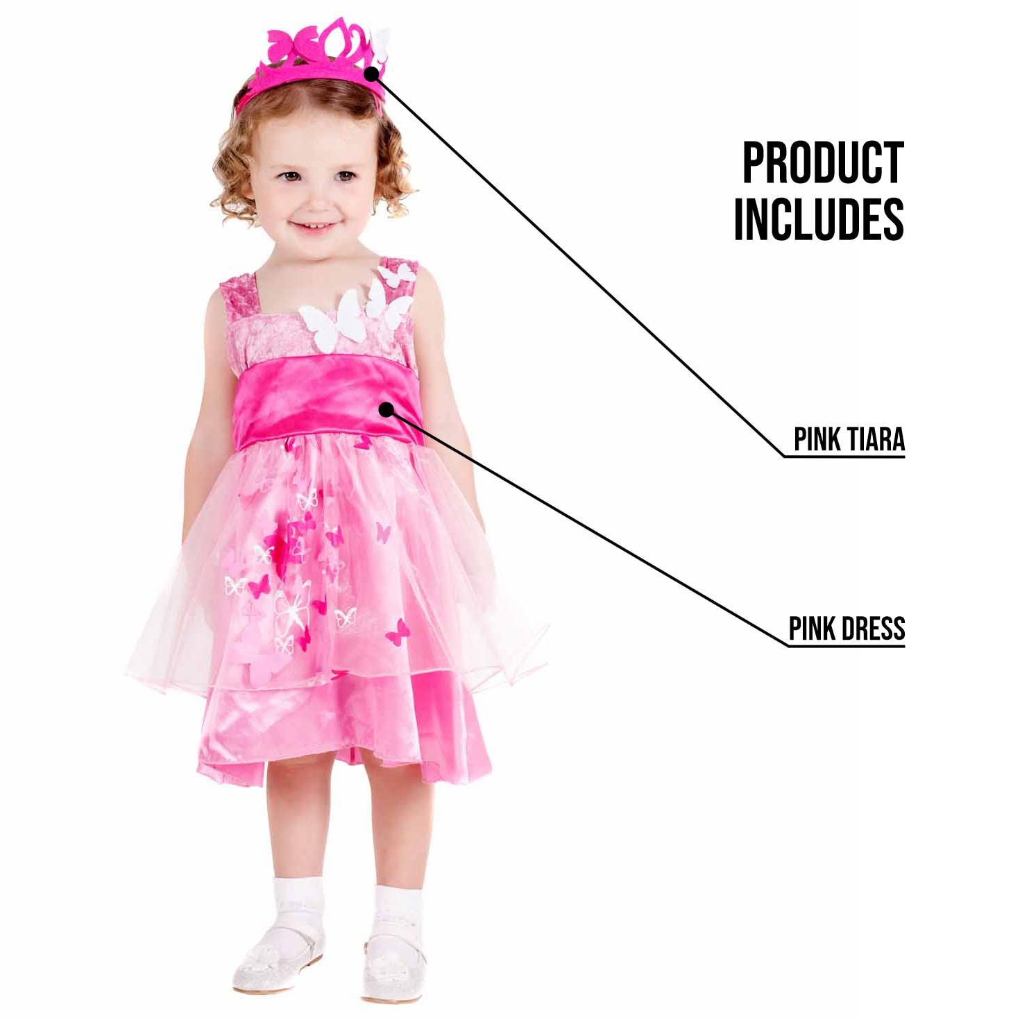 fun shack Halloween Costume Princess Butterfly Toddlers T1 - Image 3