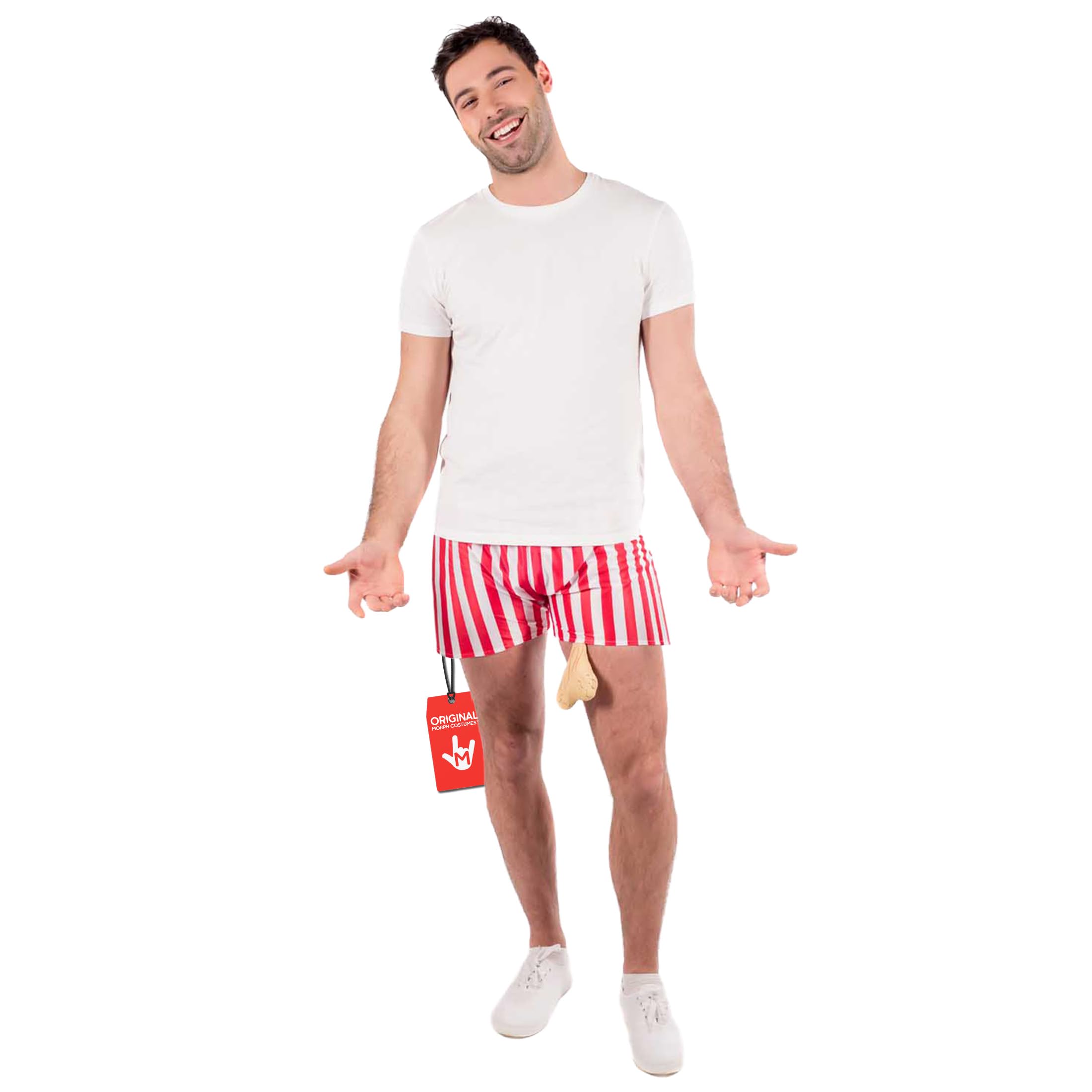 fun shack Halloween Costumes, Funny Costume, Bachelor Party, Funny Halloween Costumes, Striped Shorts Cheeky Bachelor Outfit
