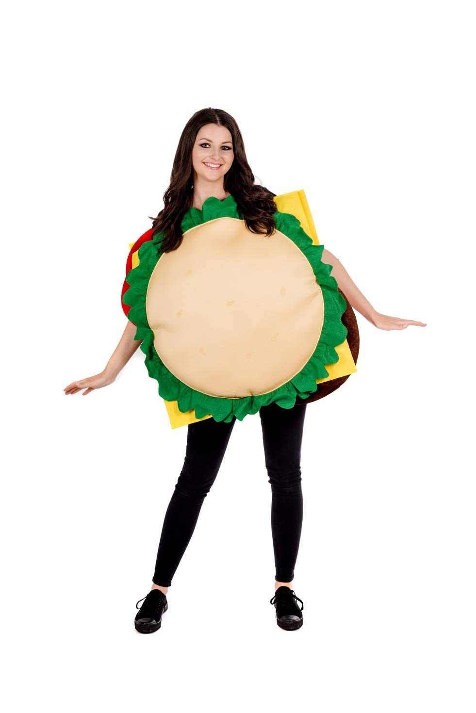 Fun Shack Hamburger Costume Fast Food Funny Halloween Costumes One Size - Image 3
