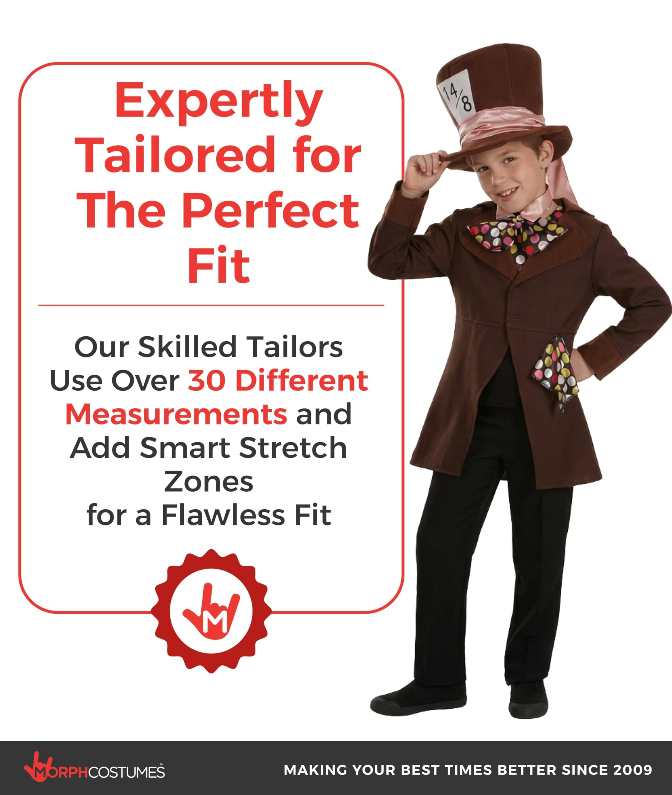 fun shack Hatter Costume Kids, Hatter Costume, Book Character Costumes For Kids Boys, Small - Image 7