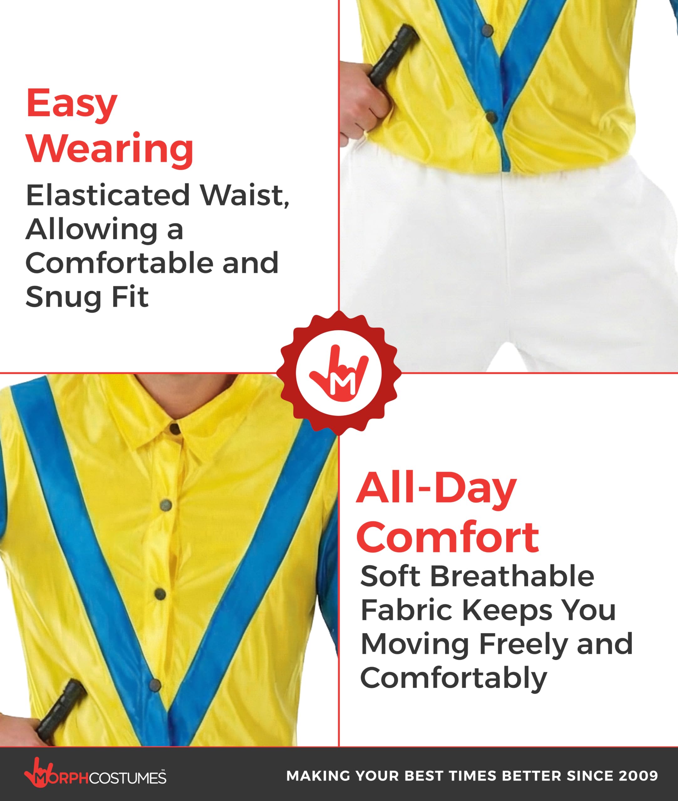 fun shack Horse Jockey Costume for Men, Adult Jockey Halloween Outfit, Equestrian Theme Dress-Up, Race Day Attire - Image 3