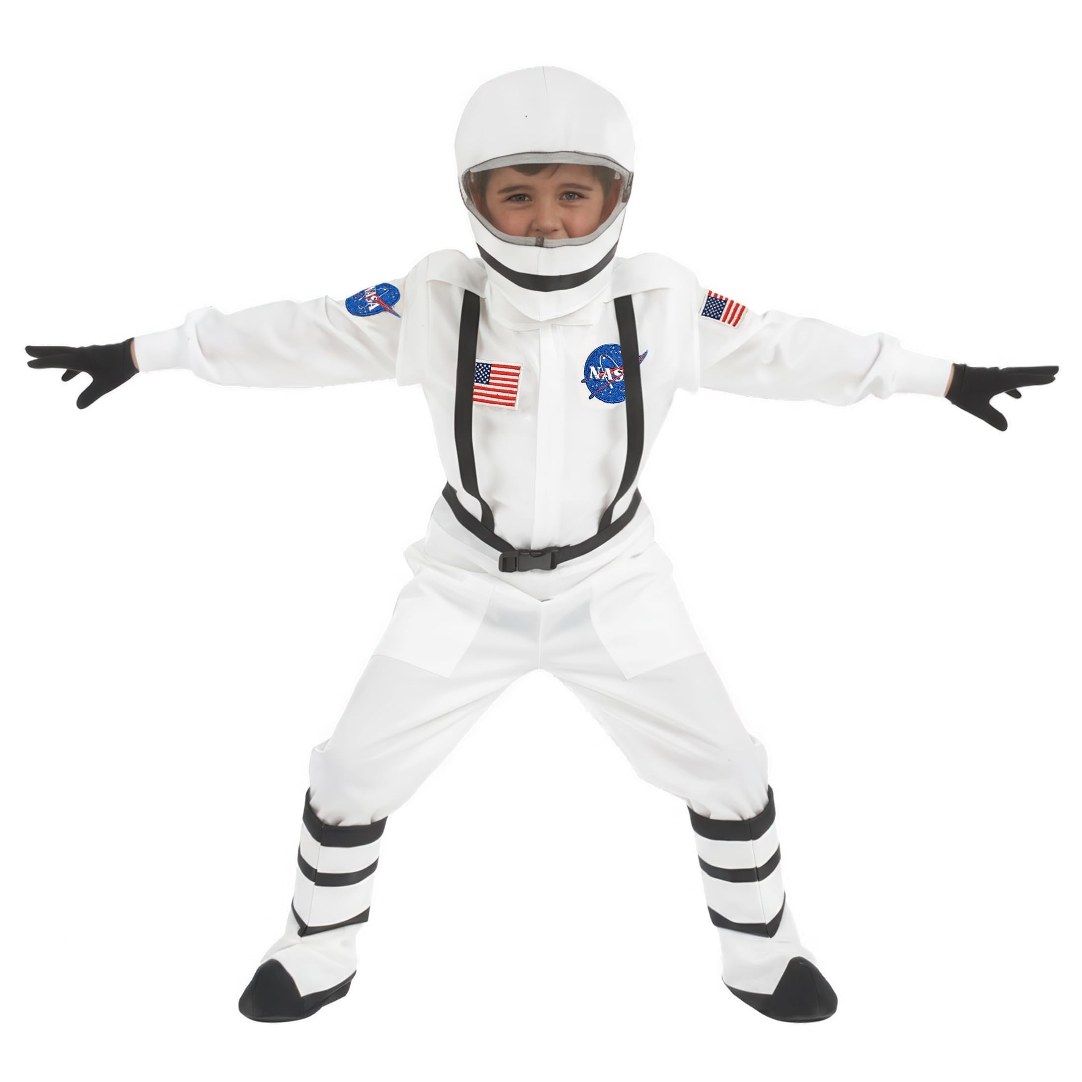 fun shack Kids Astronaut Costume With Helmet, NASA Space Outfit For Boys And Girls, Ideal For Dress Up And Parties