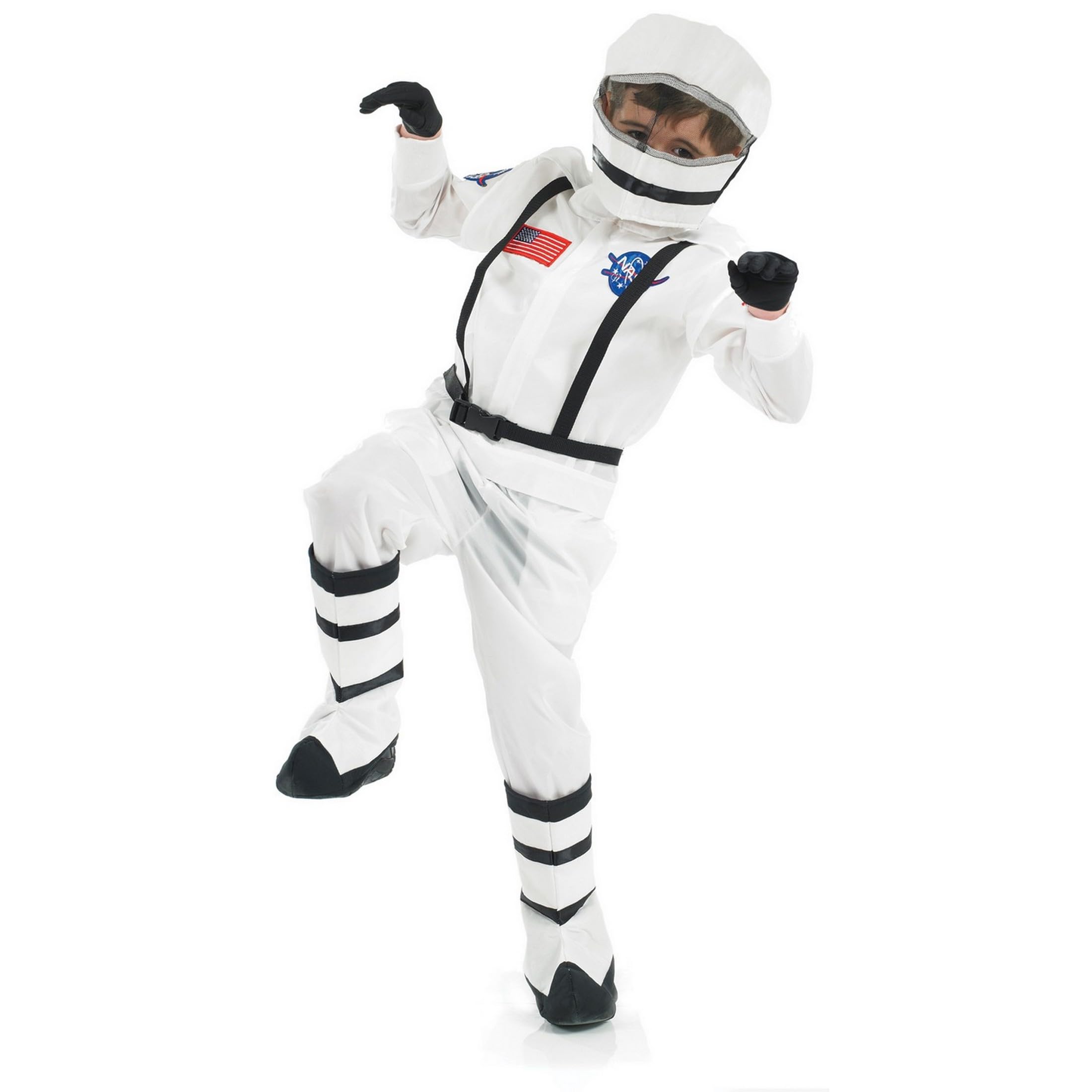 fun shack Kids Astronaut Costume With Helmet, NASA Space Outfit For Boys And Girls, Ideal For Dress Up And Parties - Image 4