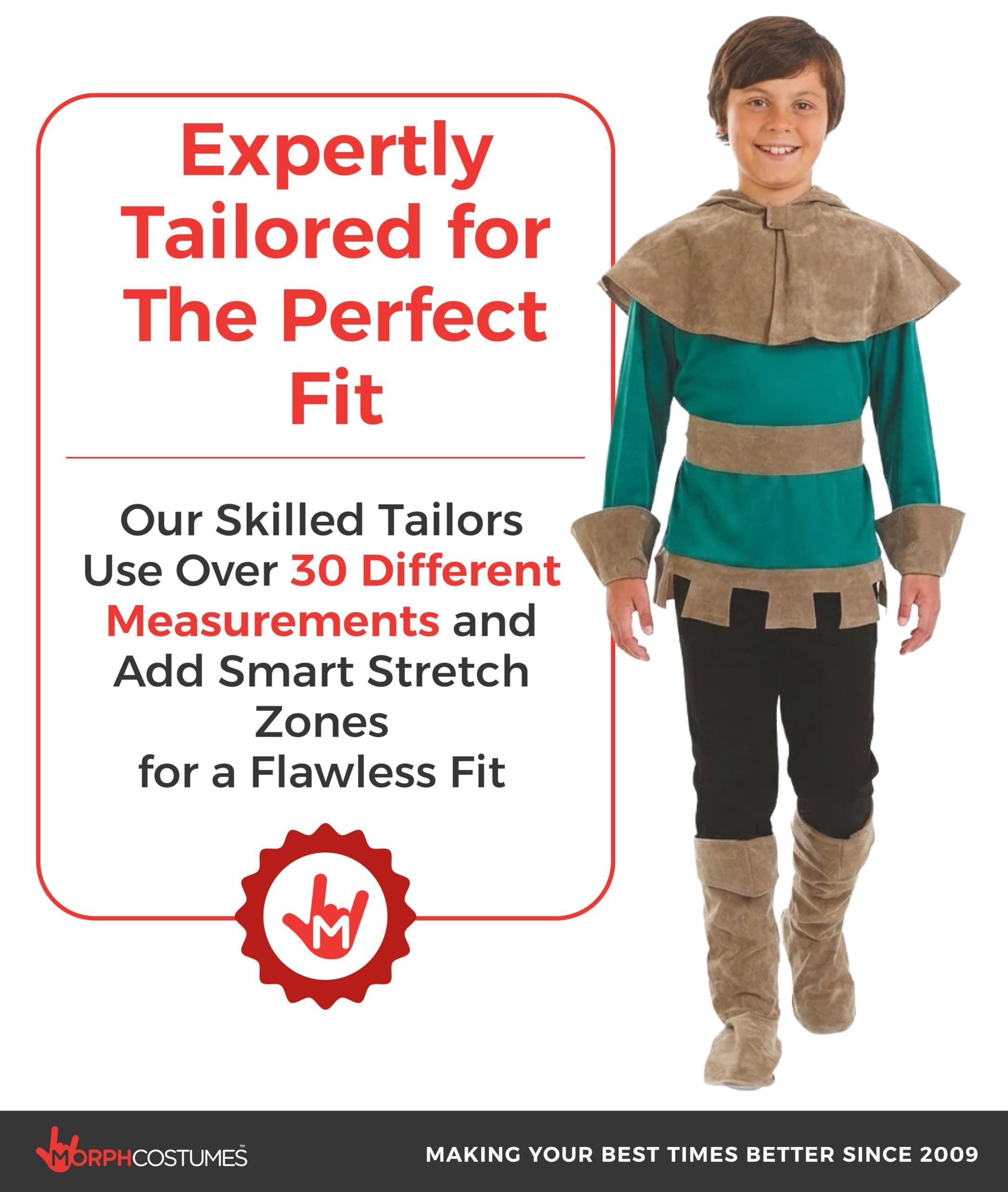 fun shack Kids Robin Hood Costume, Boys Archer Outfit, Robinhood Dress Up, Kids Archer Dress, Adventure Costume - Image 7